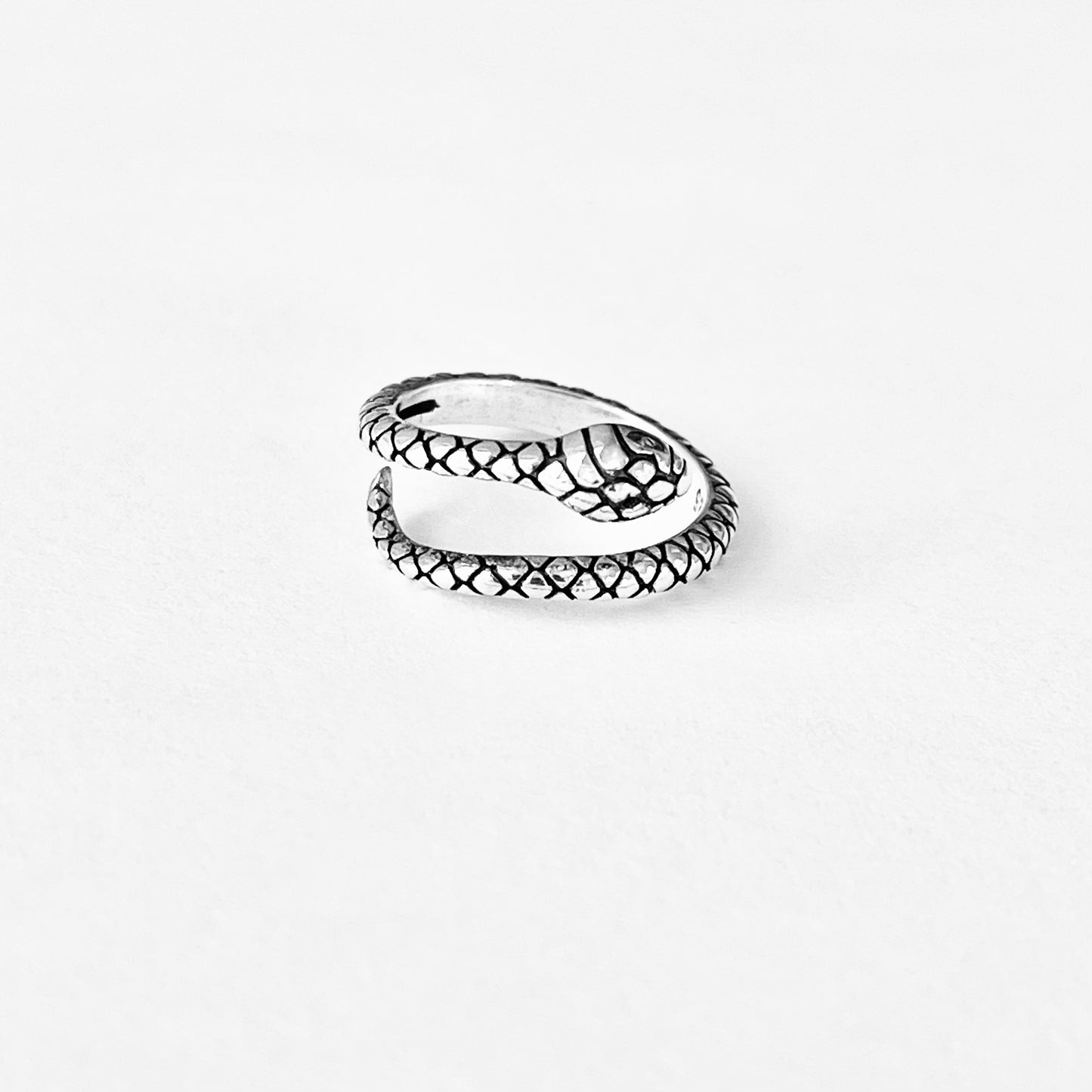 Sterling Silver Wraparound Snake Toe Ring – Dainty Reptile Animal Silver Rings