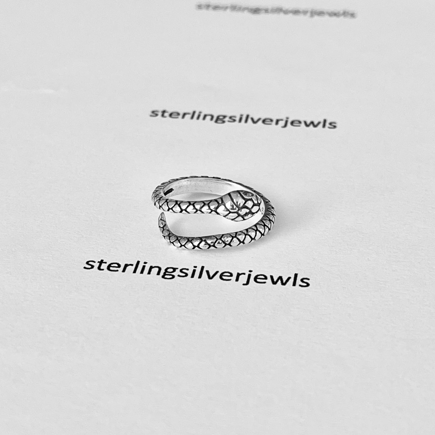 Sterling Silver Wraparound Snake Toe Ring, Reptile Silver Ring, Animal Rings