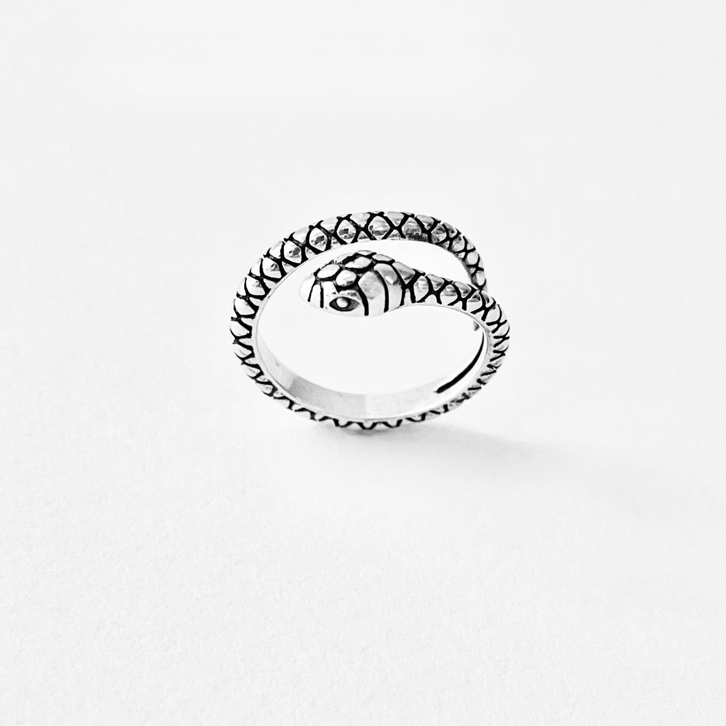 Sterling Silver Wraparound Snake Toe Ring – Dainty Reptile Animal Silver Rings