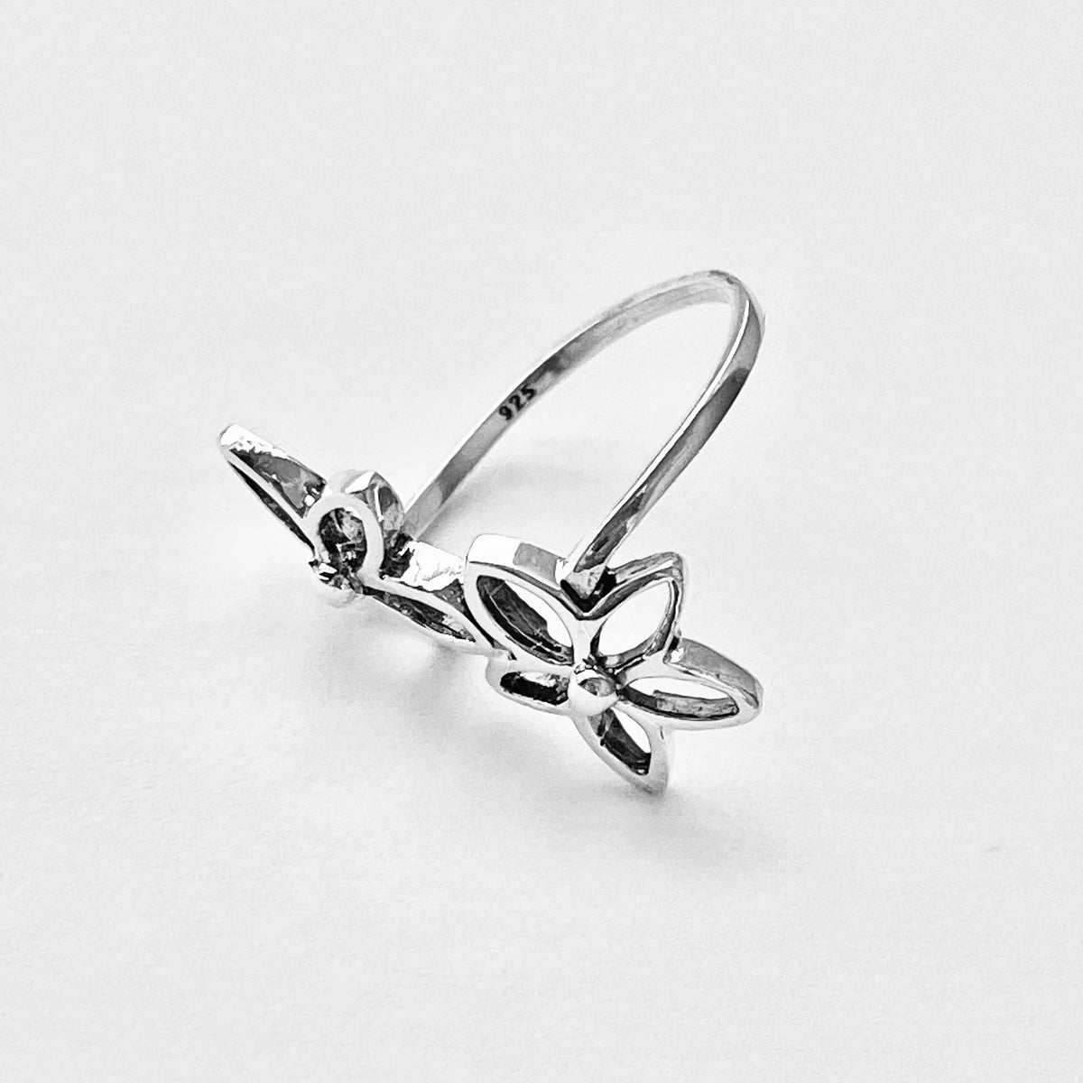 925 Sterling Silver Statement Starflower Ring | Delicate Daisy Flower Silver Rings