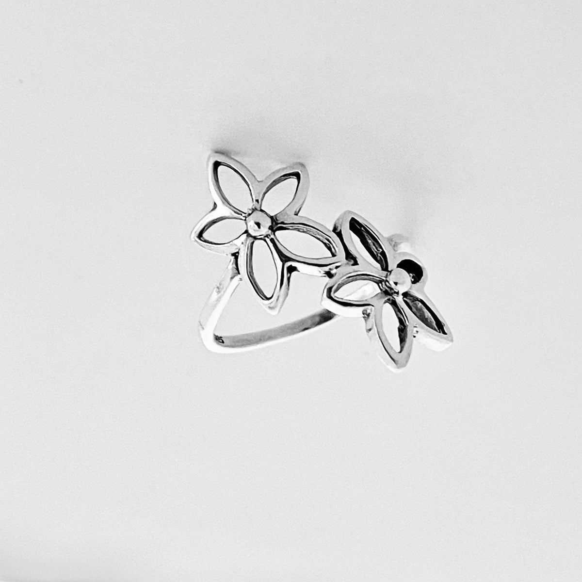 925 Sterling Silver Statement Starflower Ring | Delicate Daisy Flower Silver Rings