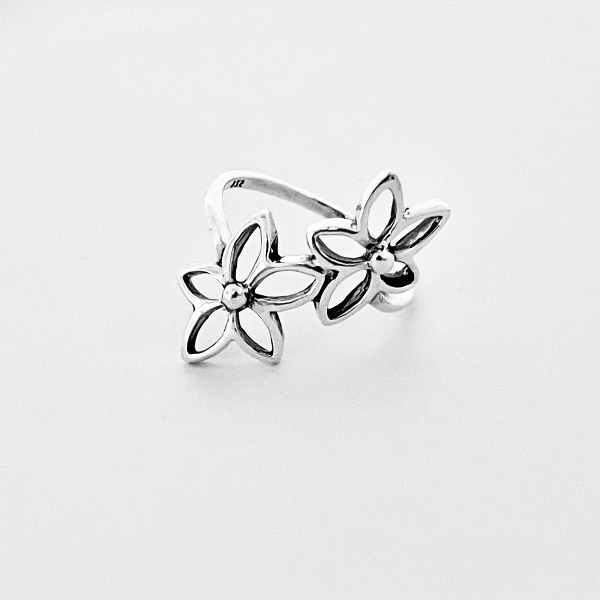 925 Sterling Silver Statement Starflower Ring | Delicate Daisy Flower Silver Rings