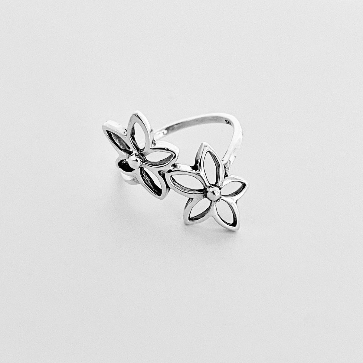 925 Sterling Silver Statement Starflower Ring | Delicate Daisy Flower Silver Rings