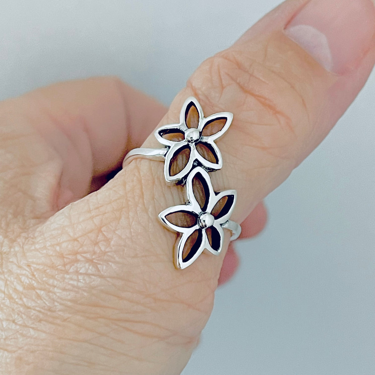925 Sterling Silver Statement Starflower Ring | Delicate Daisy Flower Silver Rings