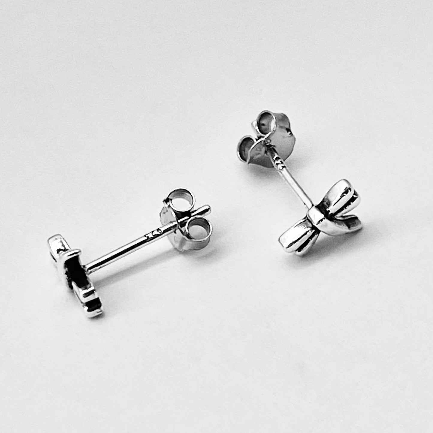 Sterling Silver Small Dainty Dragonfly Earring, Spirit Bug Earring, Silver Stud Earrings