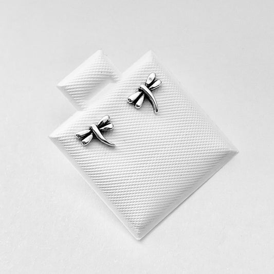 Sterling Silver Small Dainty Dragonfly Earring, Spirit Bug Earring, Silver Stud Earrings