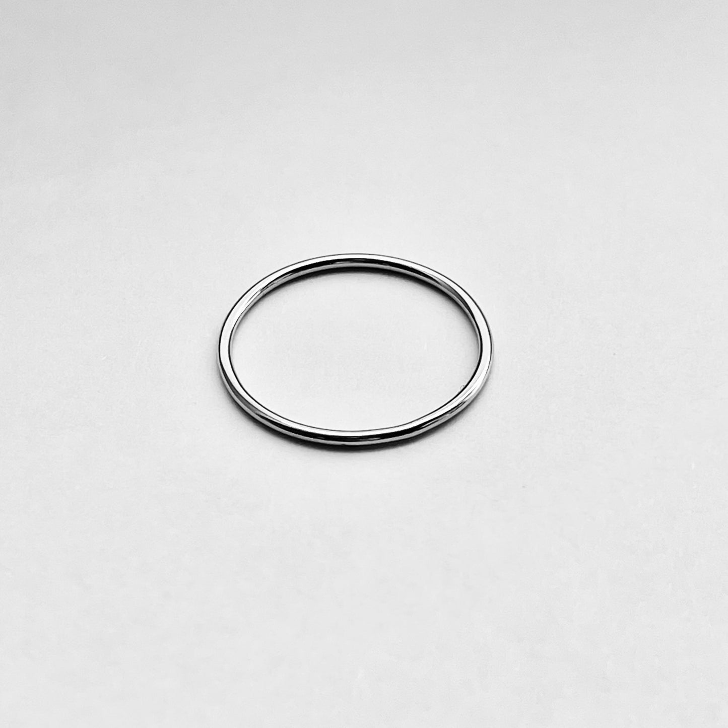 Sterling Silver Minimalist Plain 1mm Band Ring, Wedding Silver Ring