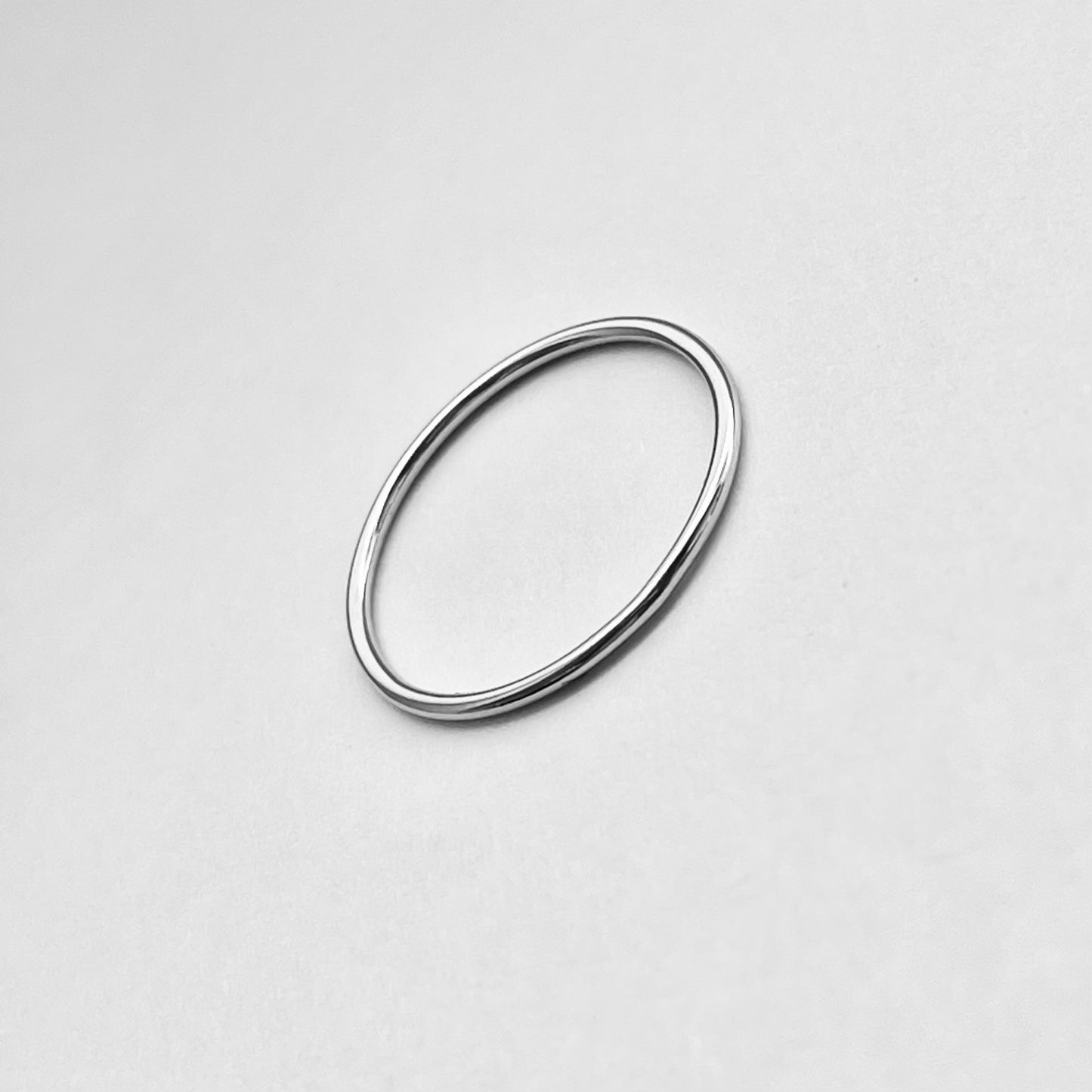 Sterling Silver Minimalist Plain 1mm Band Ring, Wedding Silver Ring