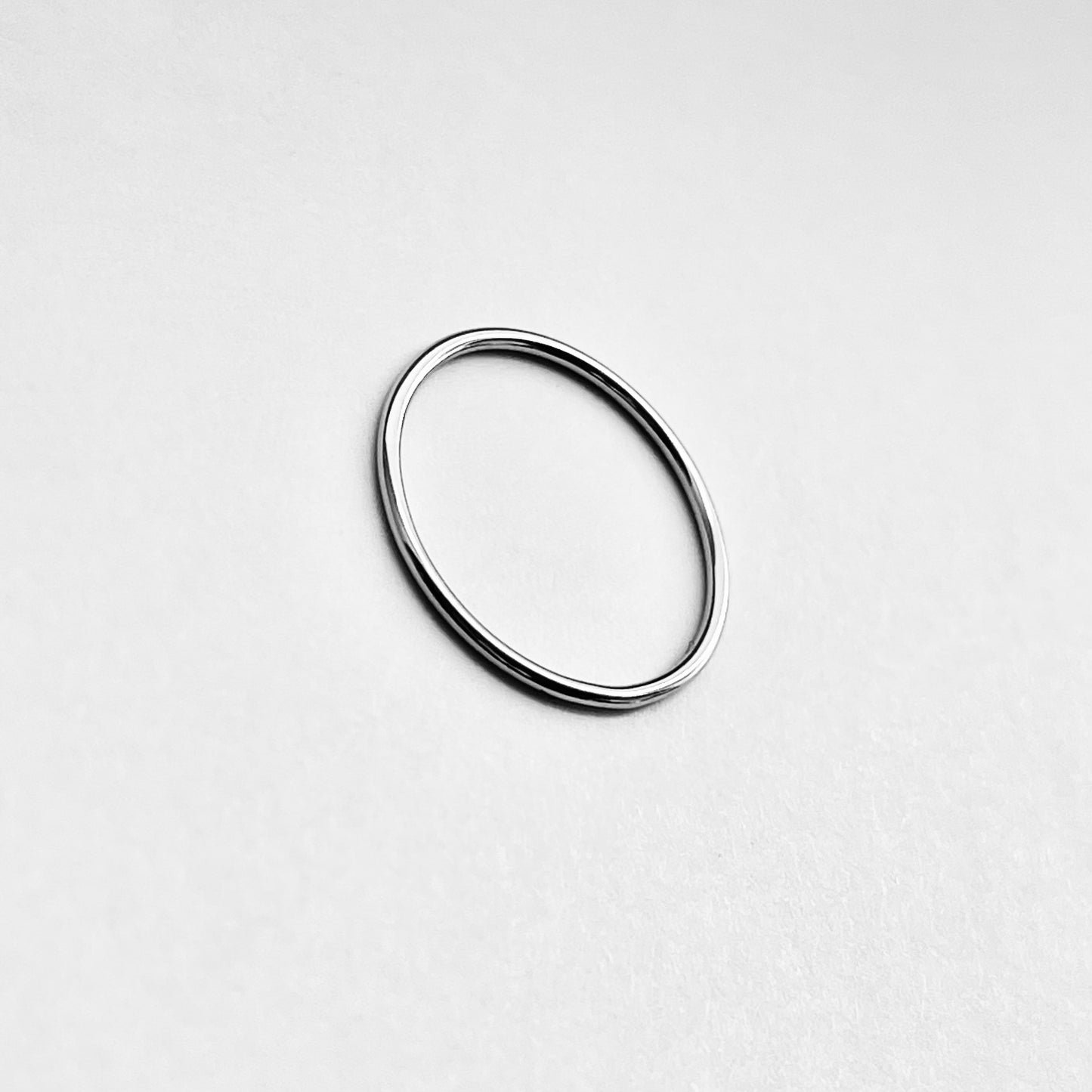 925 Sterling Silver Plain 1mm Thin Band | Dainty Stackable Wedding Ring