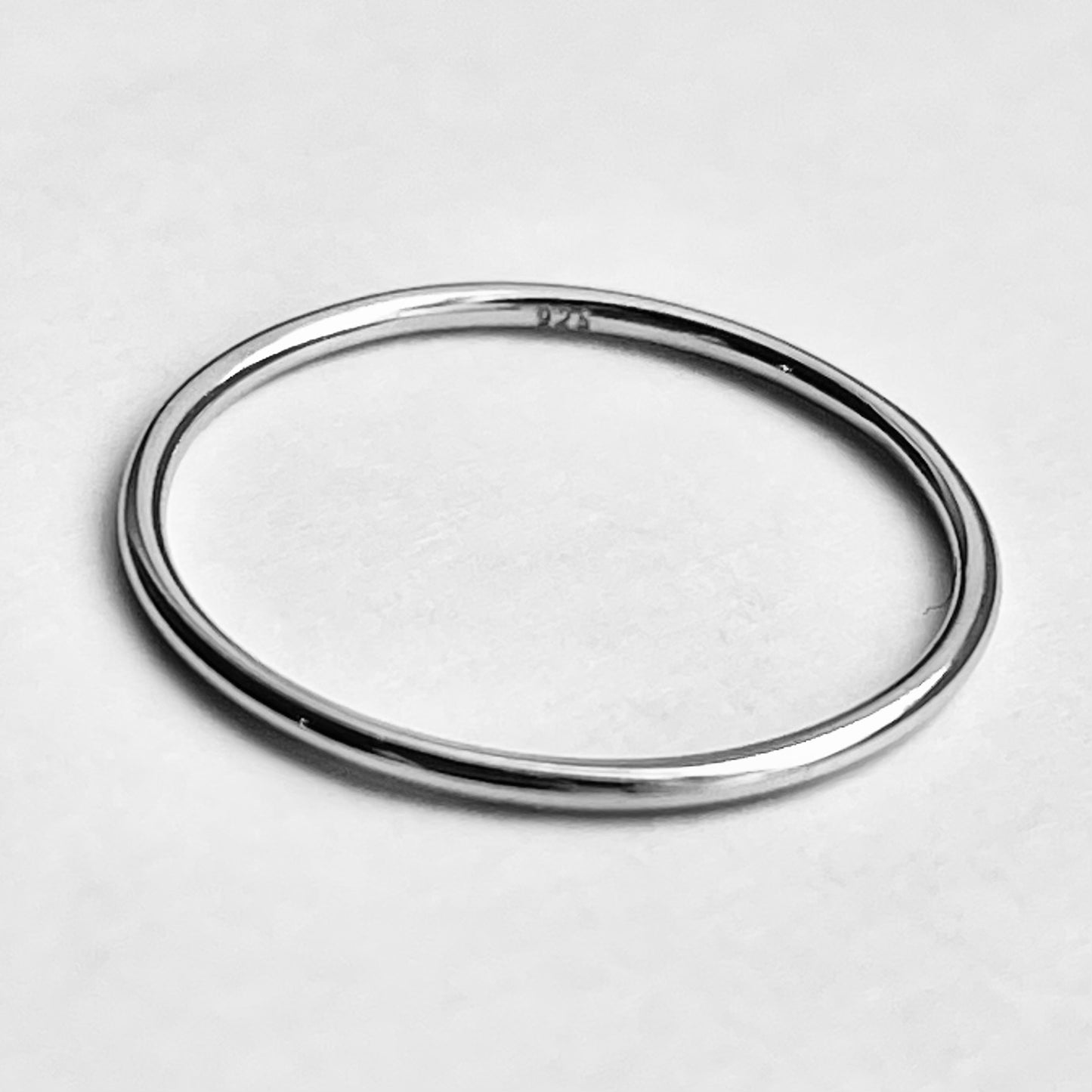 Sterling Silver Minimalist Plain 1mm Band Ring, Wedding Silver Ring