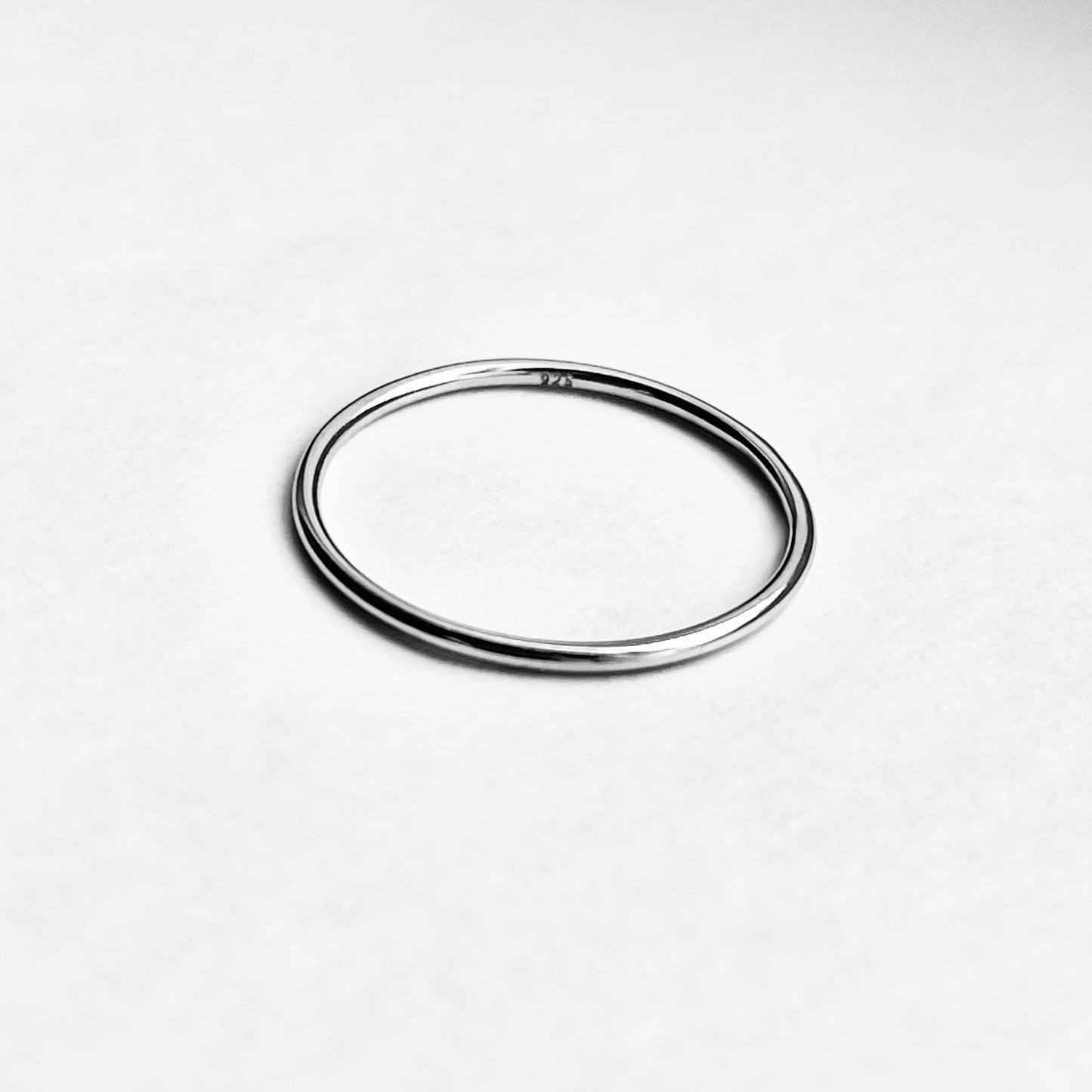 925 Sterling Silver Plain 1mm Thin Band | Dainty Stackable Wedding Ring