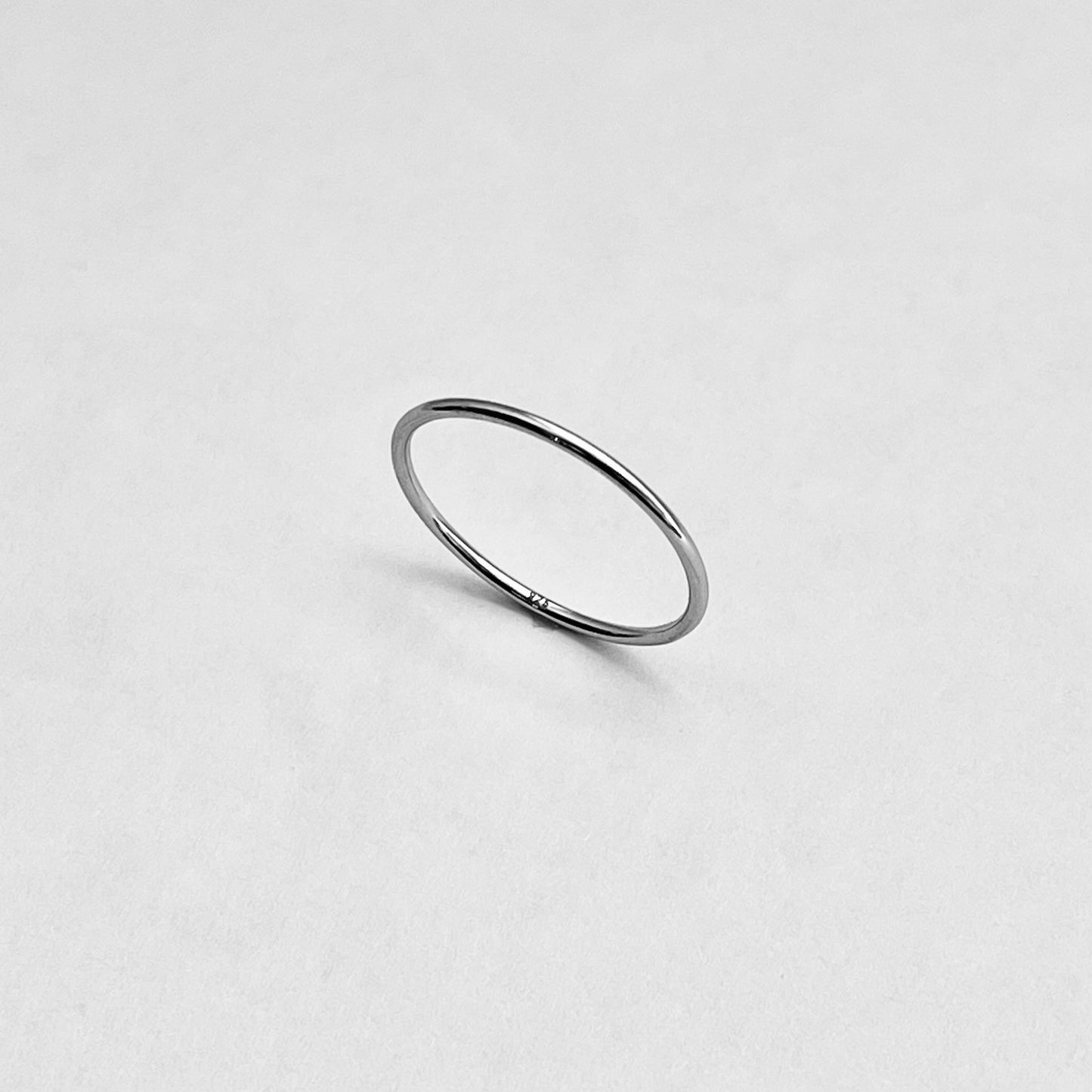 Sterling Silver Minimalist Plain 1mm Band Ring, Wedding Silver Ring