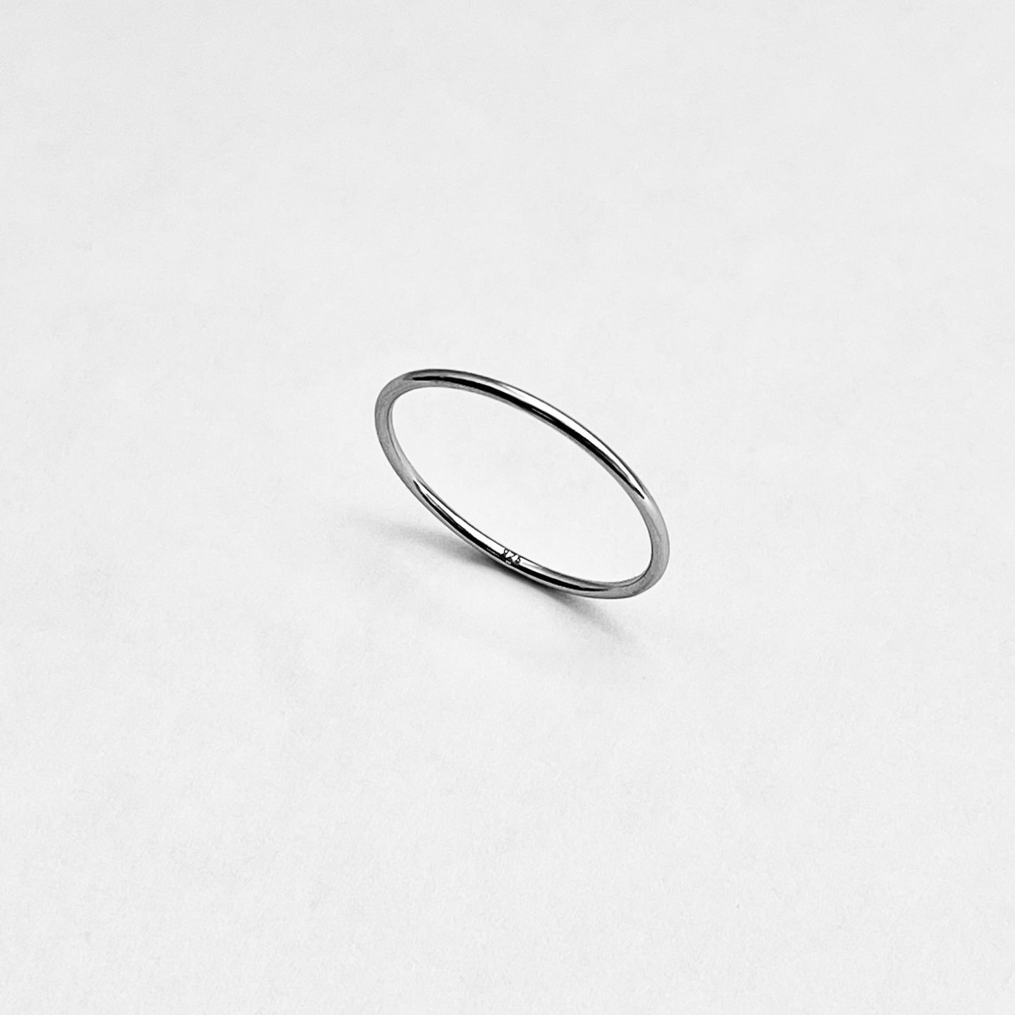 925 Sterling Silver Plain 1mm Thin Band | Dainty Stackable Wedding Ring