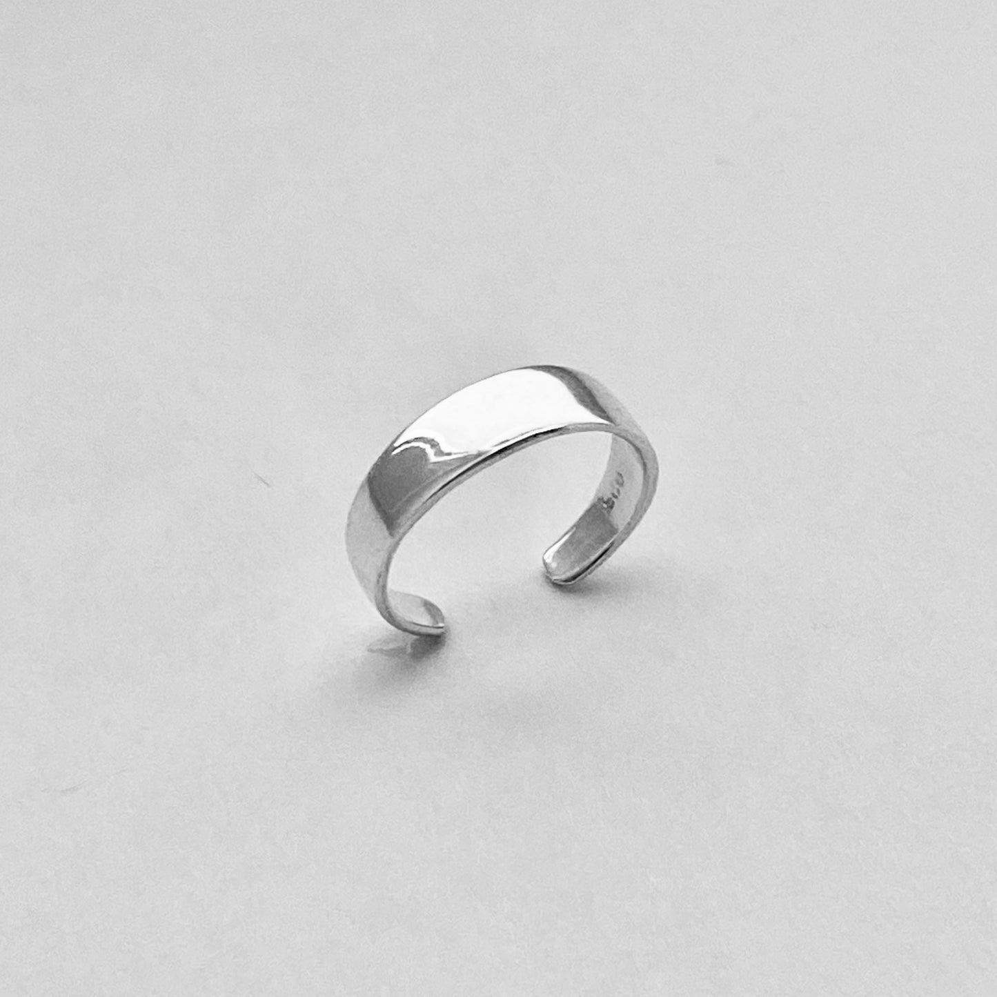 Sterling Silver Plain Band Toe Ring, Silver Rings, Silver Bands