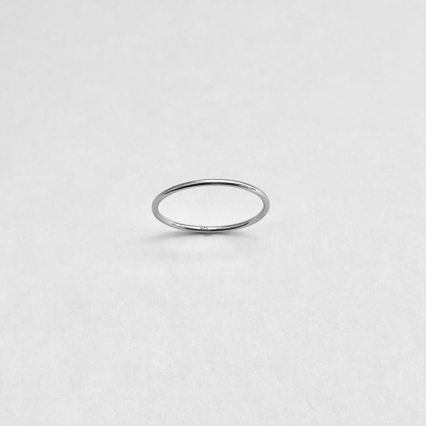 Sterling Silver Minimalist Plain 1mm Band Ring, Wedding Silver Ring