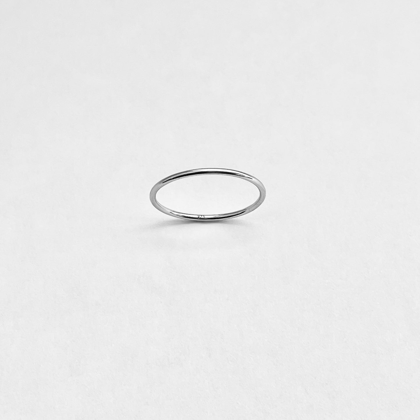 925 Sterling Silver Plain 1mm Thin Band | Dainty Stackable Wedding Ring