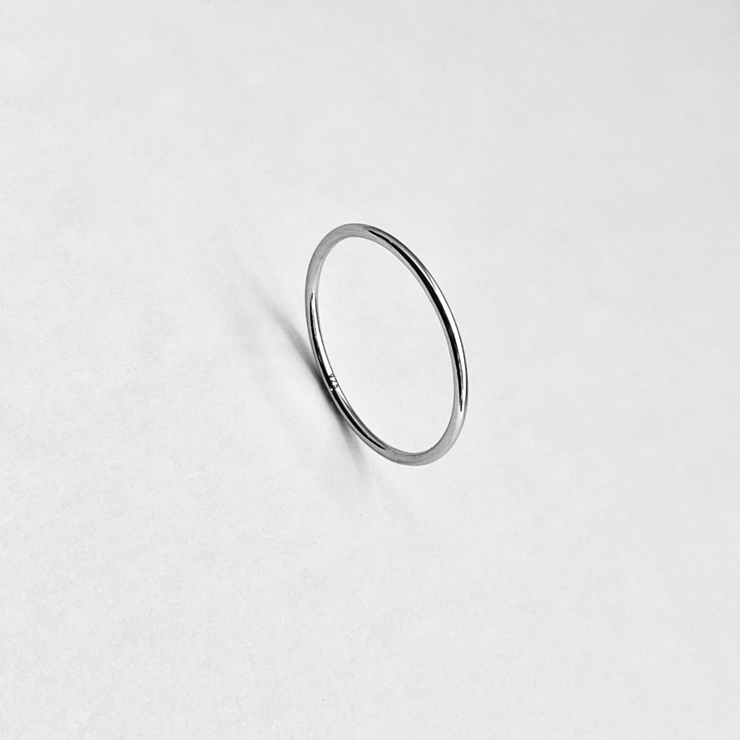 925 Sterling Silver Plain 1mm Thin Band | Dainty Stackable Wedding Ring