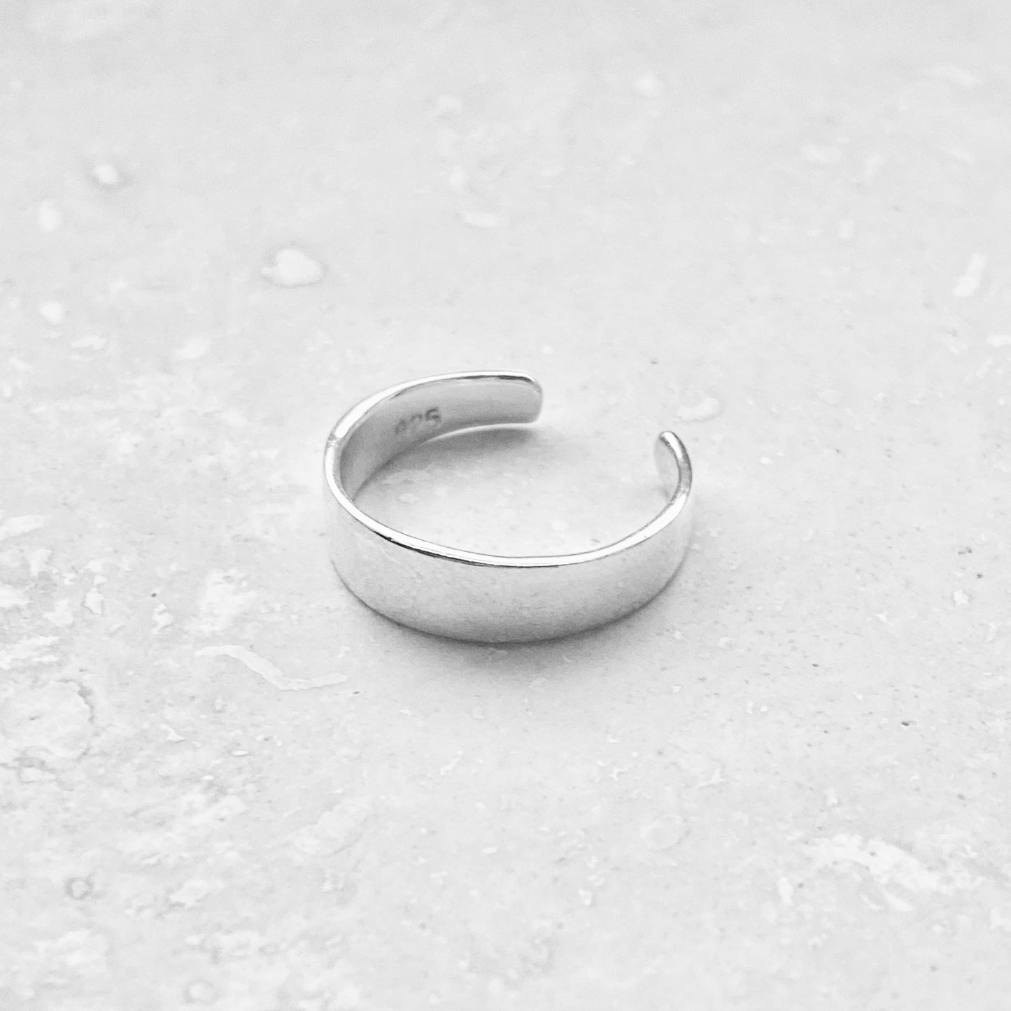 Sterling Silver Plain Band Toe Ring, Silver Rings, Silver Bands