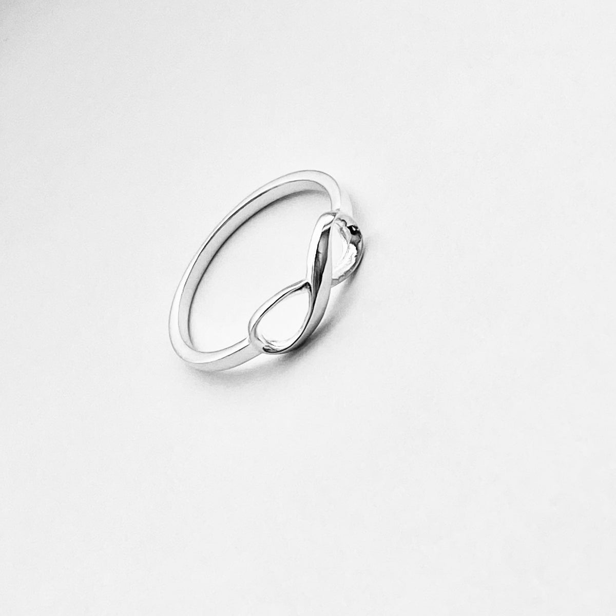 925 Sterling Silver Small Infinity Ring | Dainty Figure 8 Promise Love Jewelry