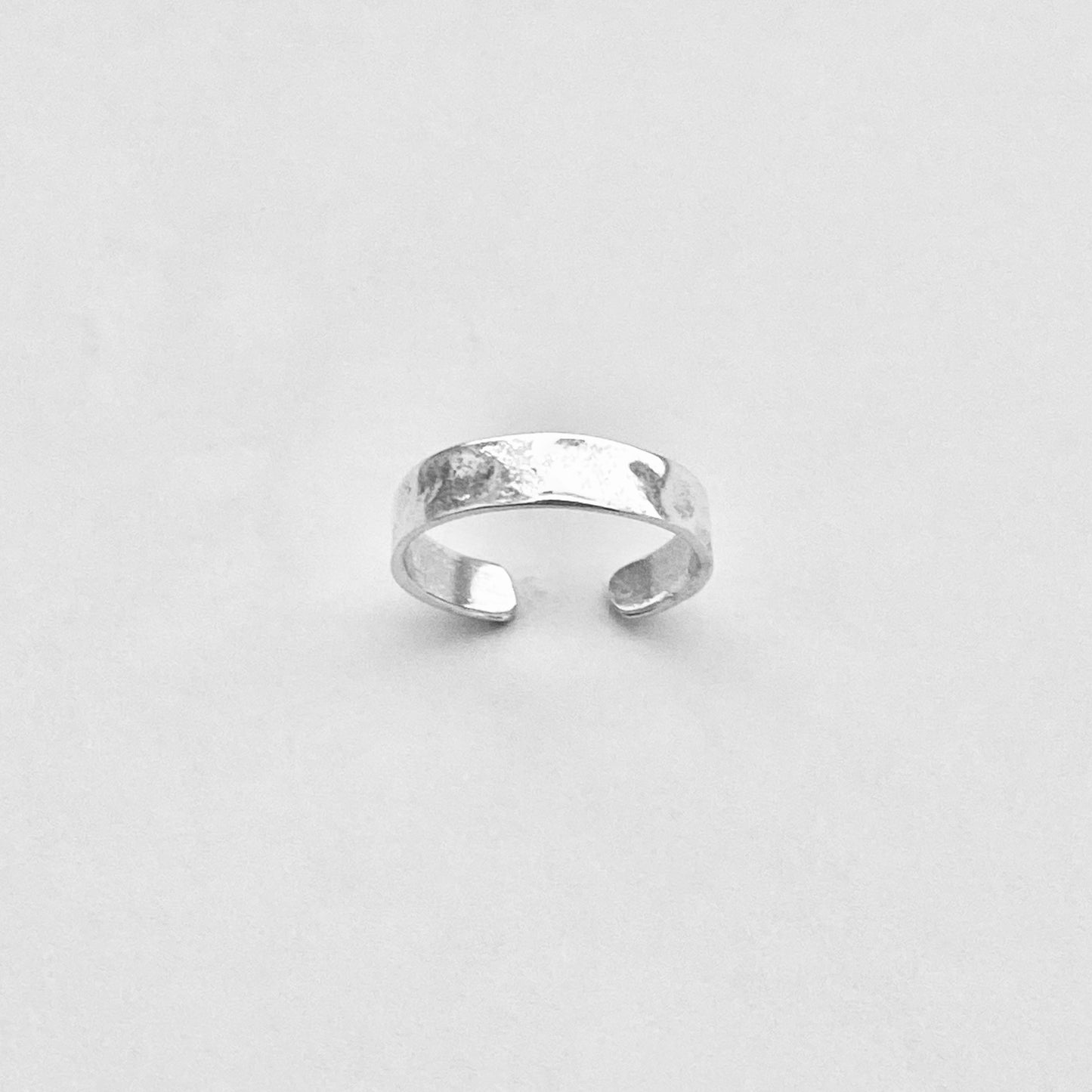 Sterling Silver Hammered Band Toe Ring, Silver Rings, Silver Bands