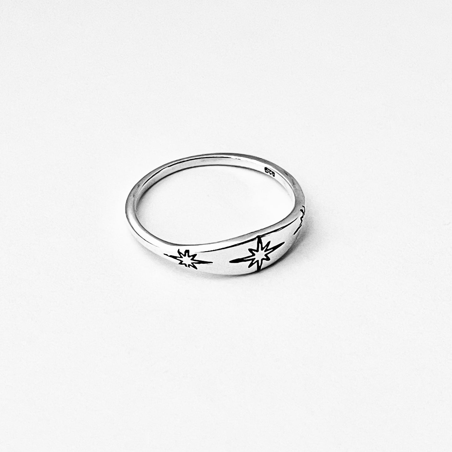 Sterling Silver Twinkle Star Ring, Minimalist Ring, Silver Rings, Shooting Stars