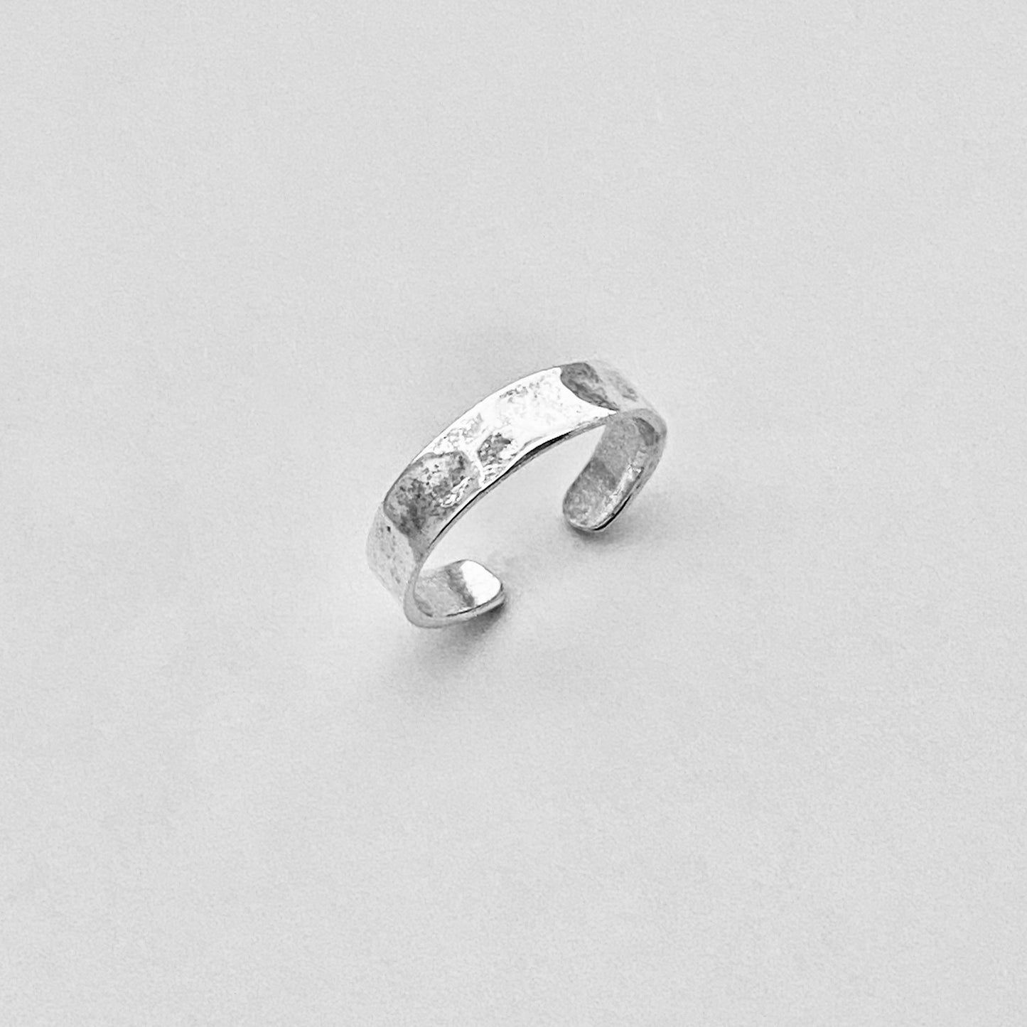 Sterling Silver Hammered Band Toe Ring, Silver Rings, Silver Bands