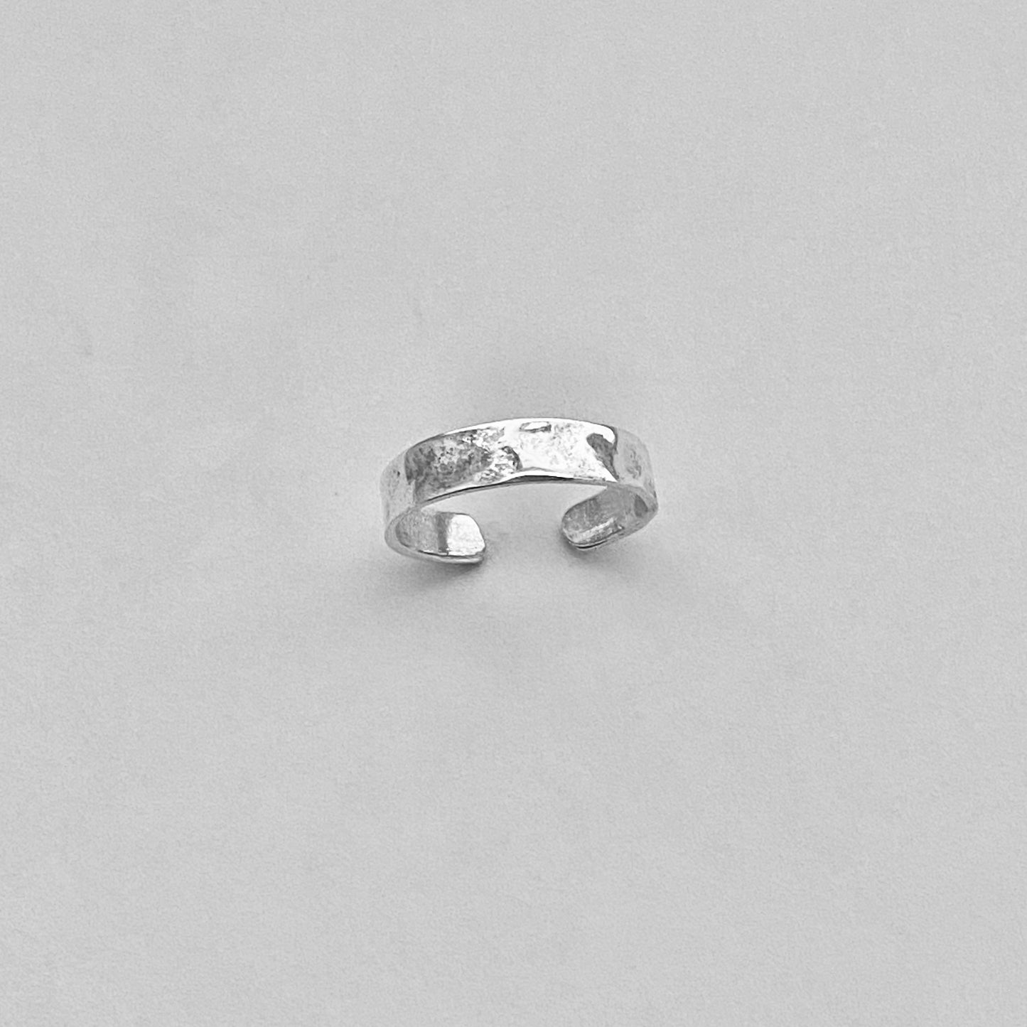 Sterling Silver Hammered Band Toe Ring, Silver Rings, Silver Bands