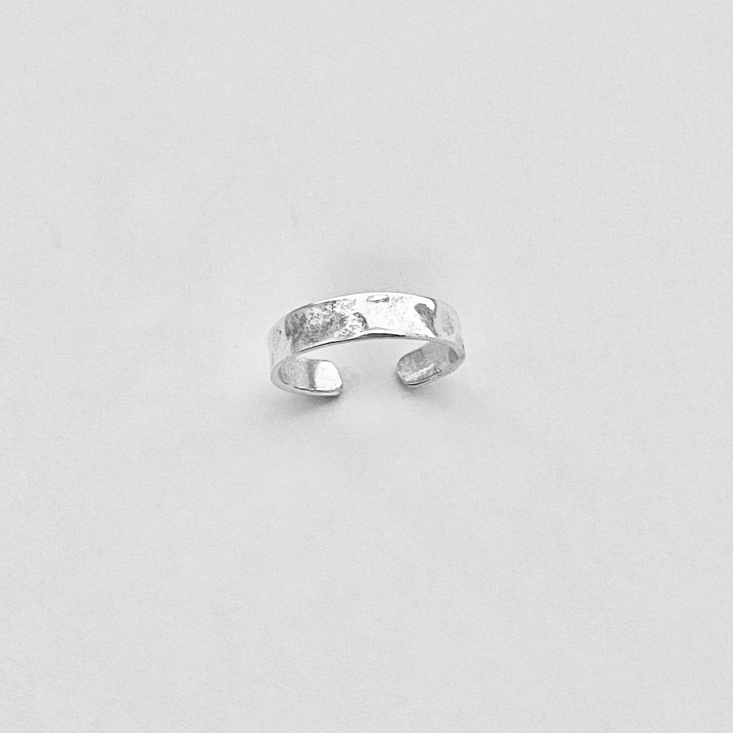 Sterling Silver Hammered Band Toe Ring, Silver Rings, Silver Bands