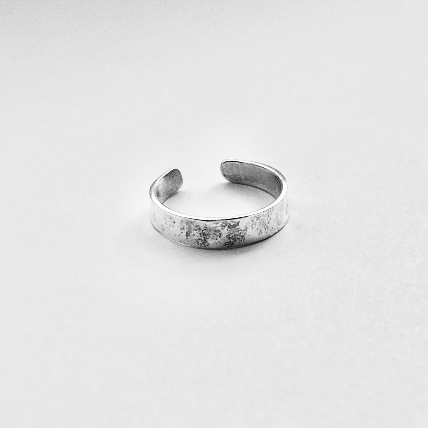Sterling Silver Hammered Band Toe Ring, Silver Rings, Silver Bands