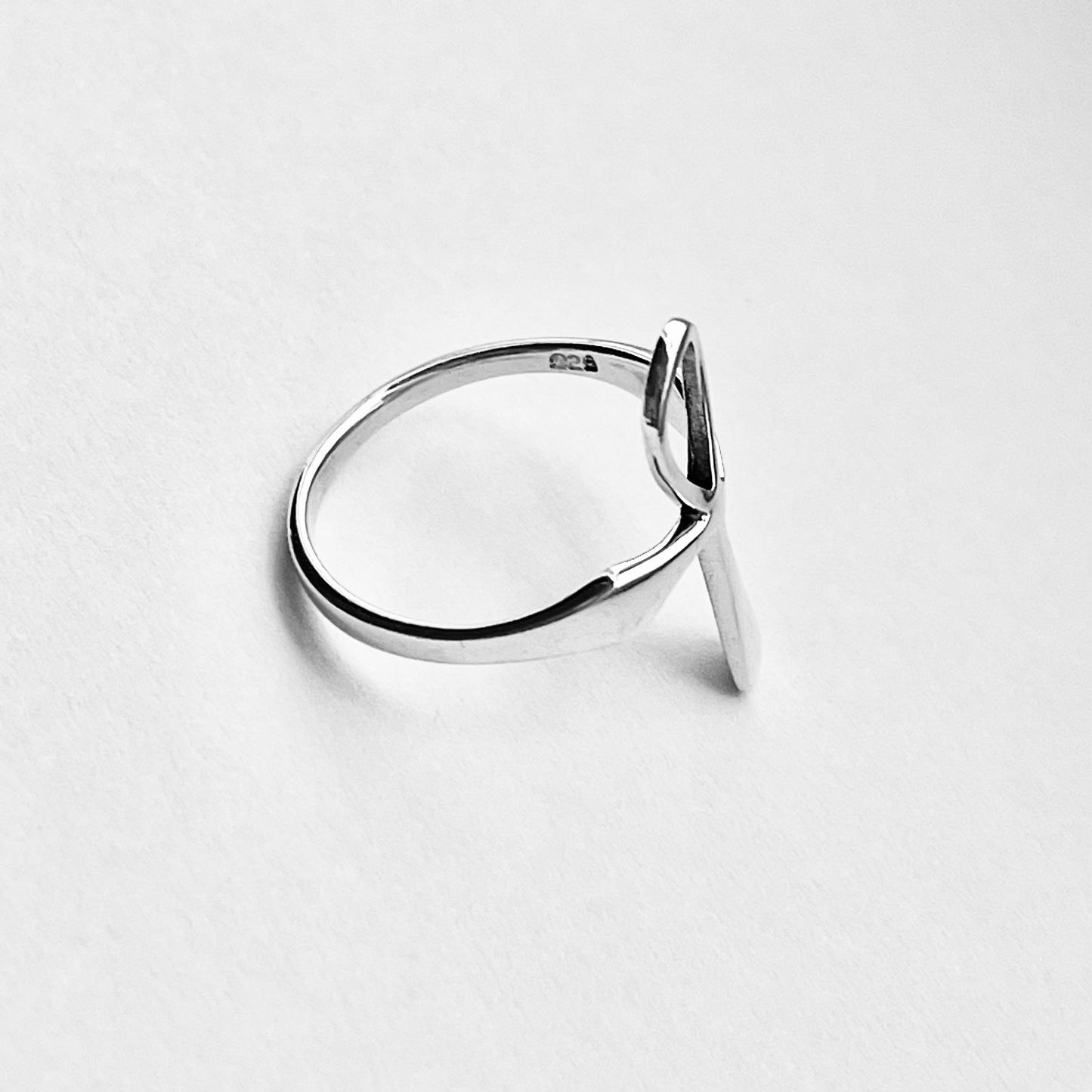Sterling Silver Delicate Large Ankh Ring | Key of Life Statement Cross Silver Rings
