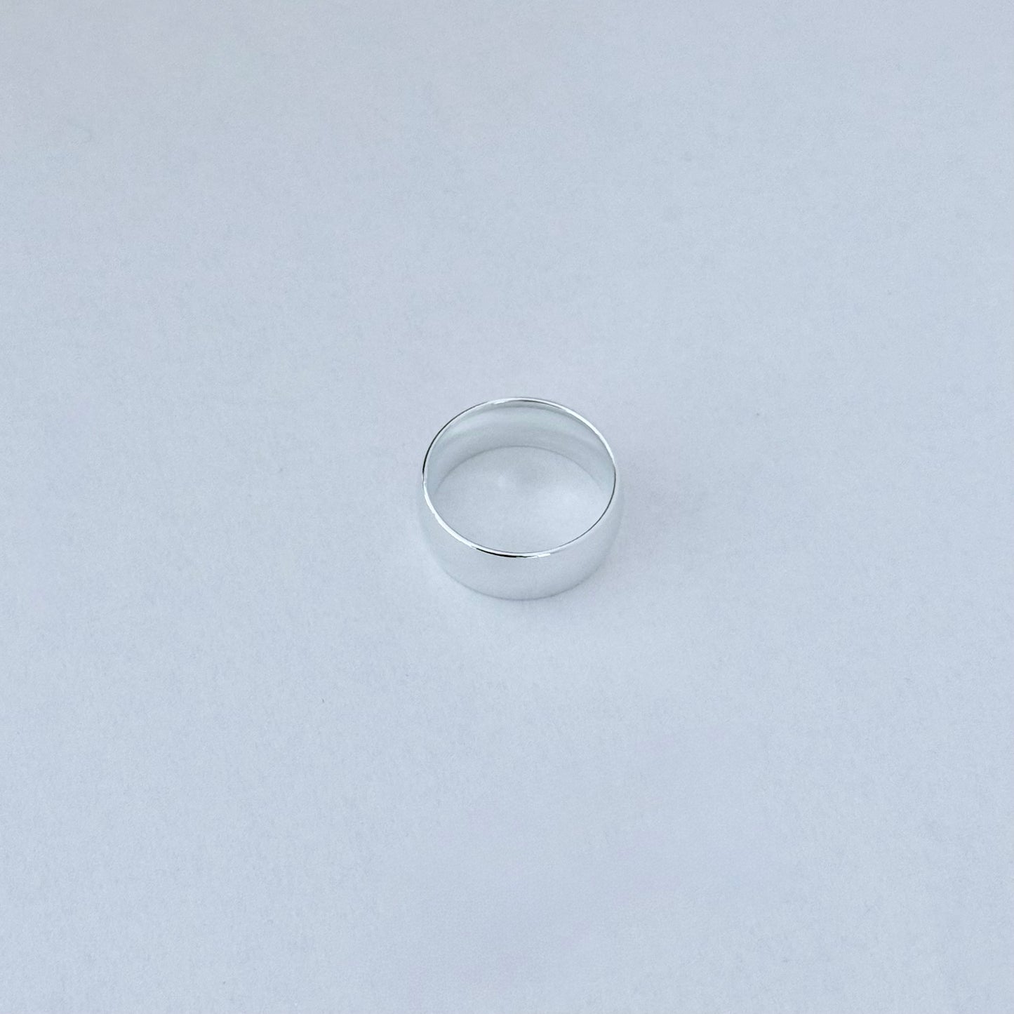 Sterling Silver Unisex High Polish 8MM Wedding Band, Stackable Ring, Silver Bands