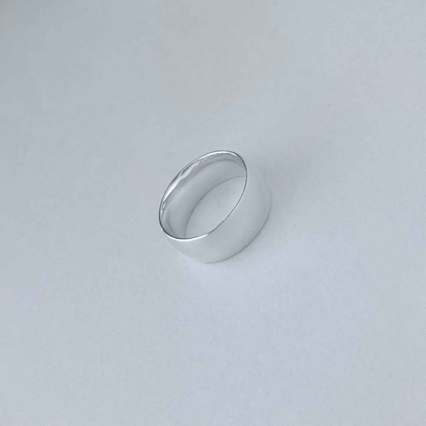 Sterling Silver Unisex High Polish 8MM Wedding Band, Stackable Ring, Silver Bands