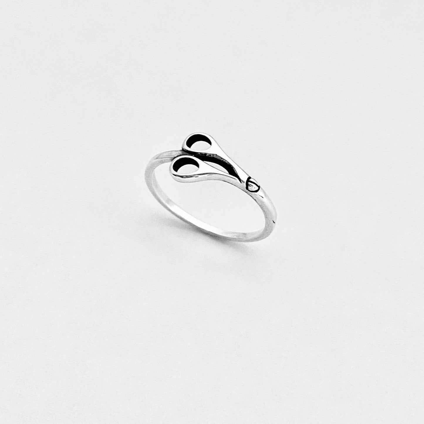 Sterling Silver Dainty Scissors Ring | Delicate Hairdresser, Barber & Hair Stylist Gift