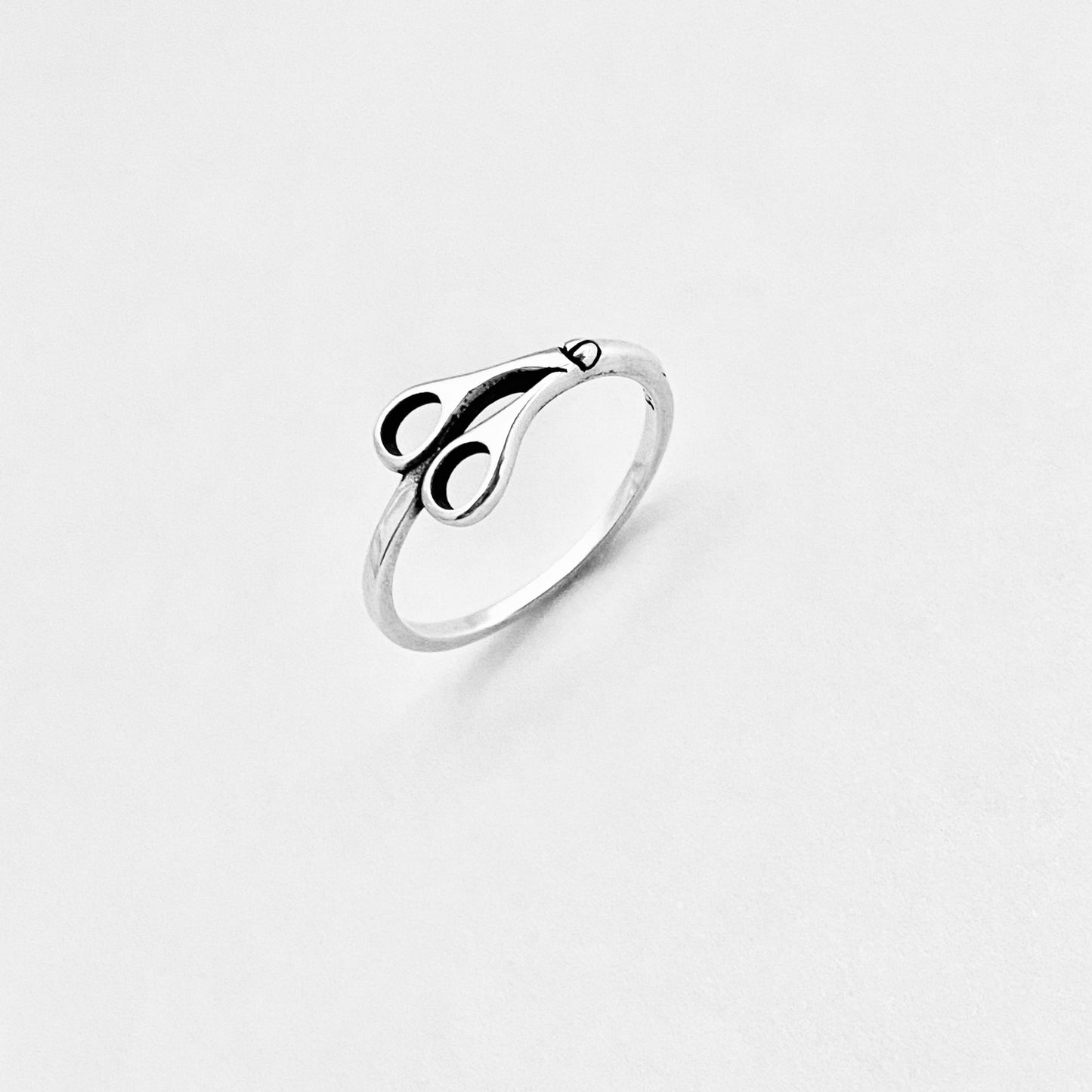 Sterling Silver Dainty Scissors Ring | Delicate Hairdresser, Barber & Hair Stylist Gift