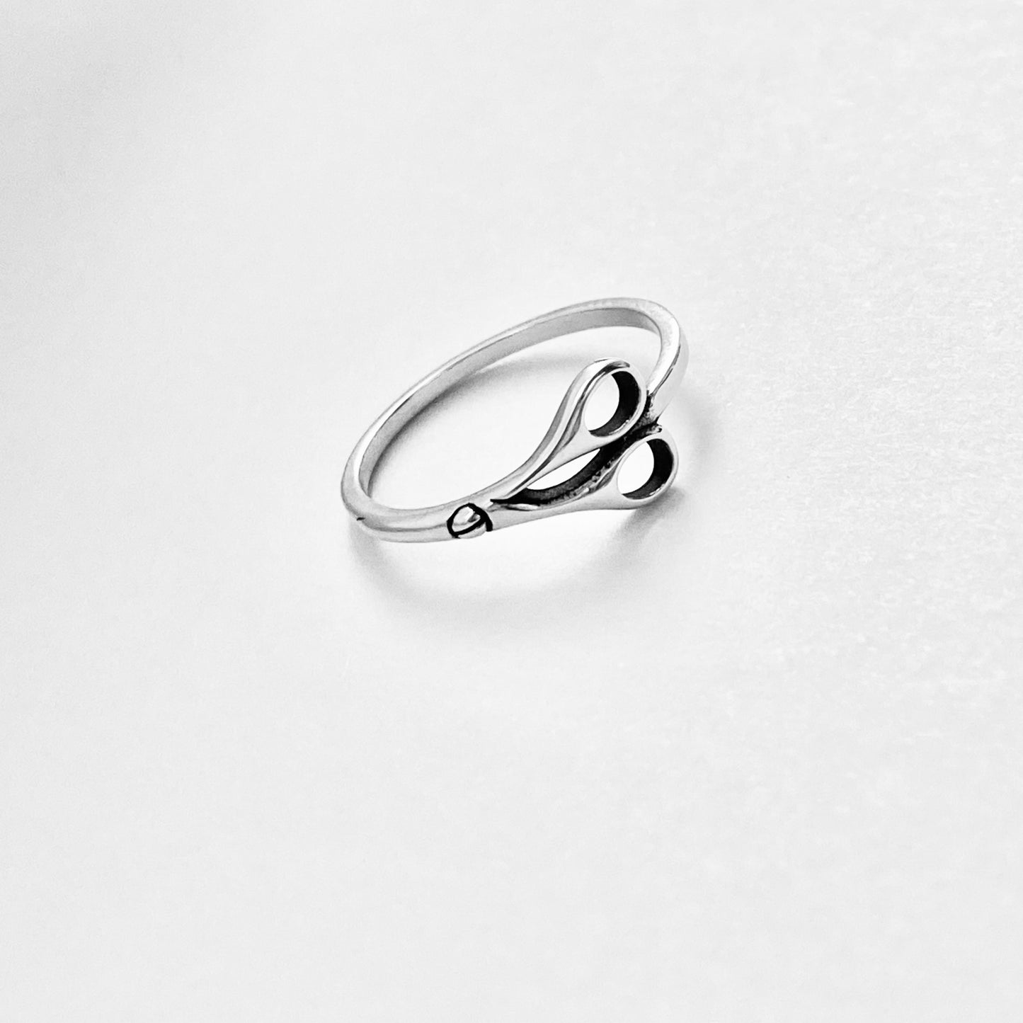 Sterling Silver Dainty Scissors Ring | Delicate Hairdresser, Barber & Hair Stylist Gift