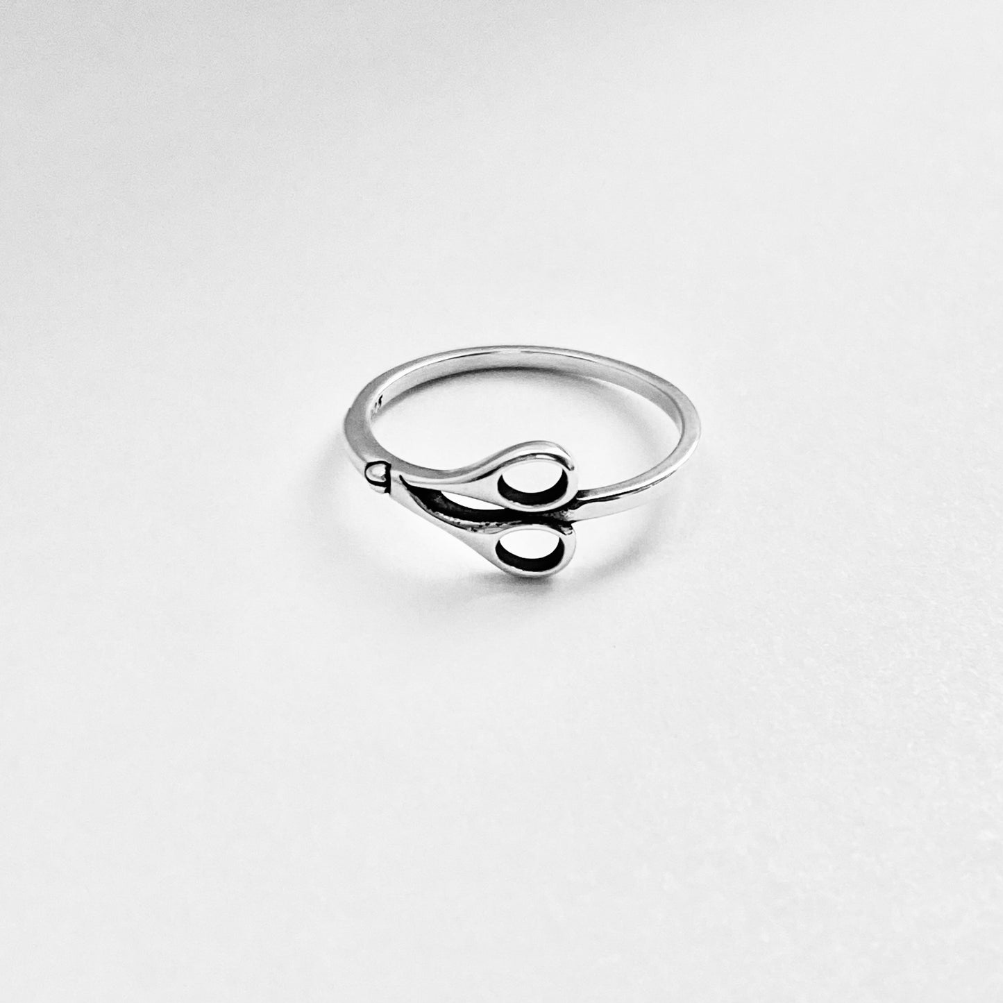 Sterling Silver Dainty Scissors Ring | Delicate Hairdresser, Barber & Hair Stylist Gift