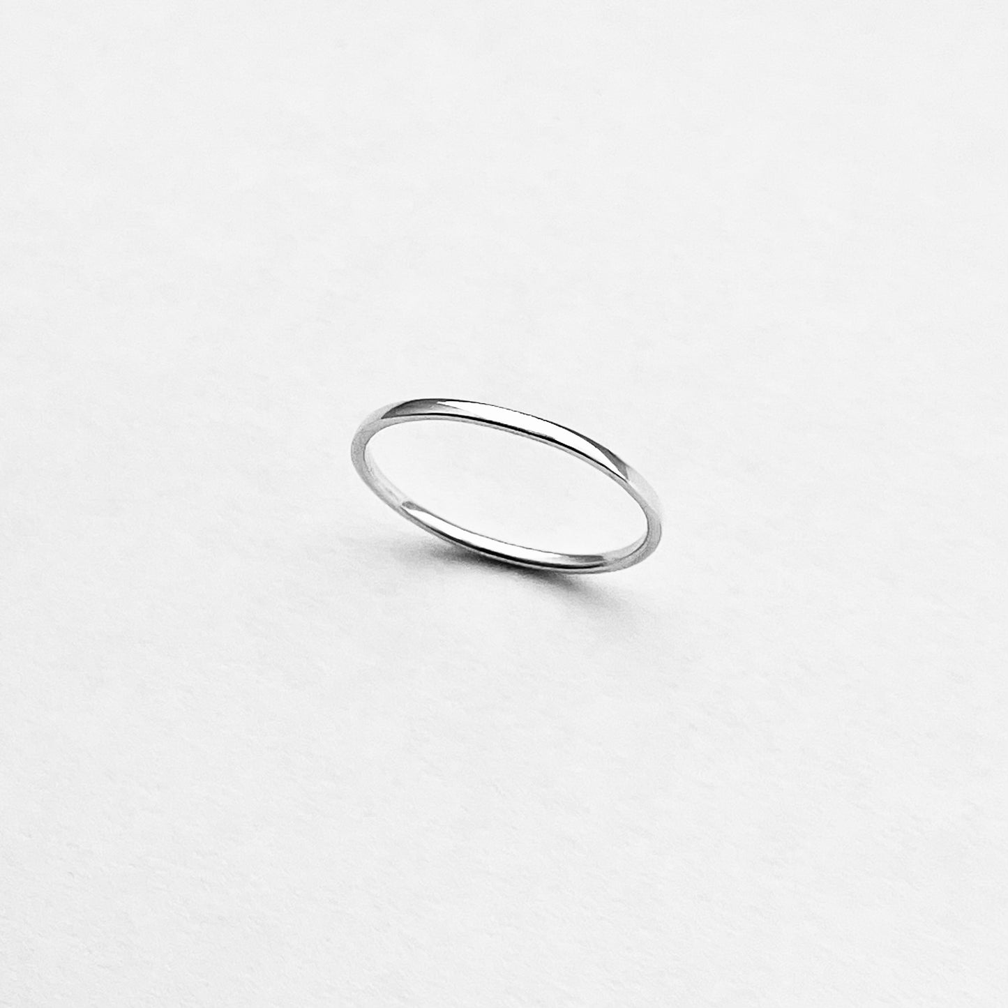 925 Sterling Silver Minimalist Plain 1.5mm Band Ring | Stackable Wedding Silver Bands