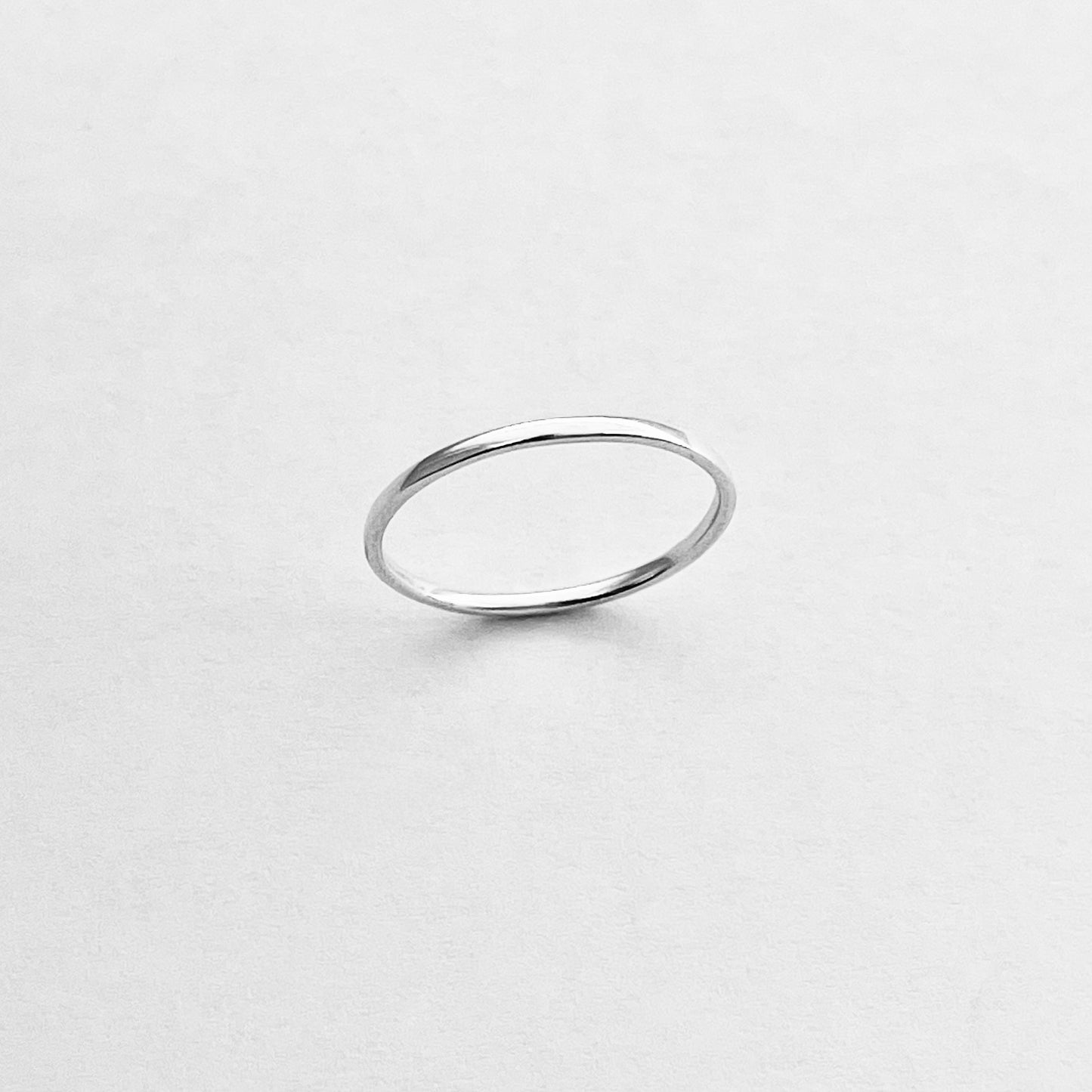 925 Sterling Silver Minimalist Plain 1.5mm Band Ring | Stackable Wedding Silver Bands