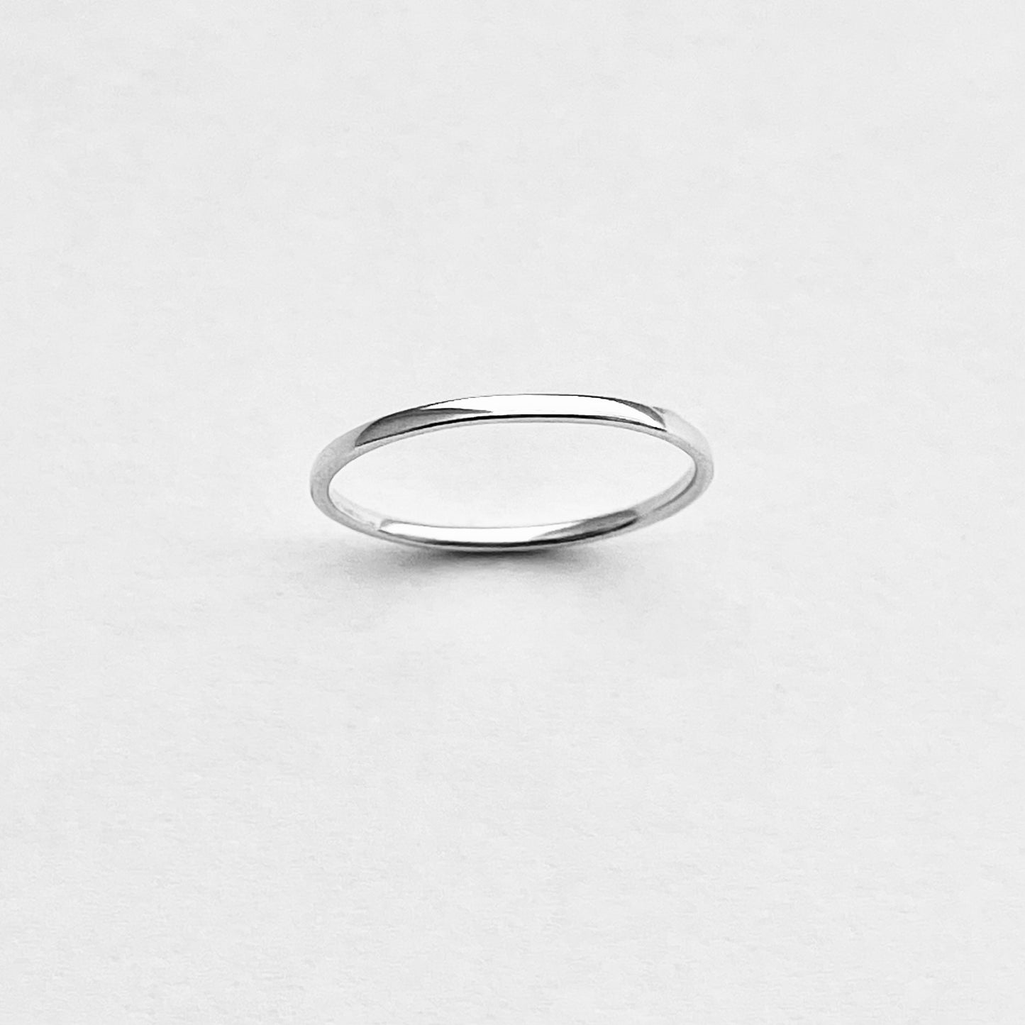 925 Sterling Silver Minimalist Plain 1.5mm Band Ring | Stackable Wedding Silver Bands
