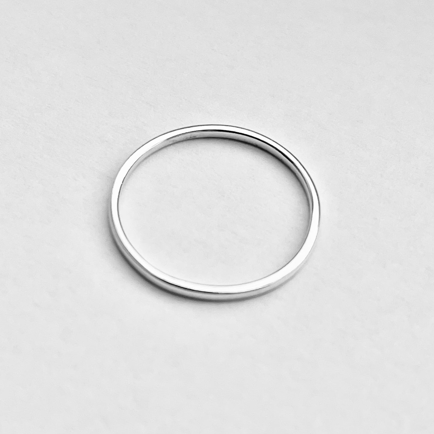 925 Sterling Silver Minimalist Plain 1.5mm Band Ring | Stackable Wedding Silver Bands