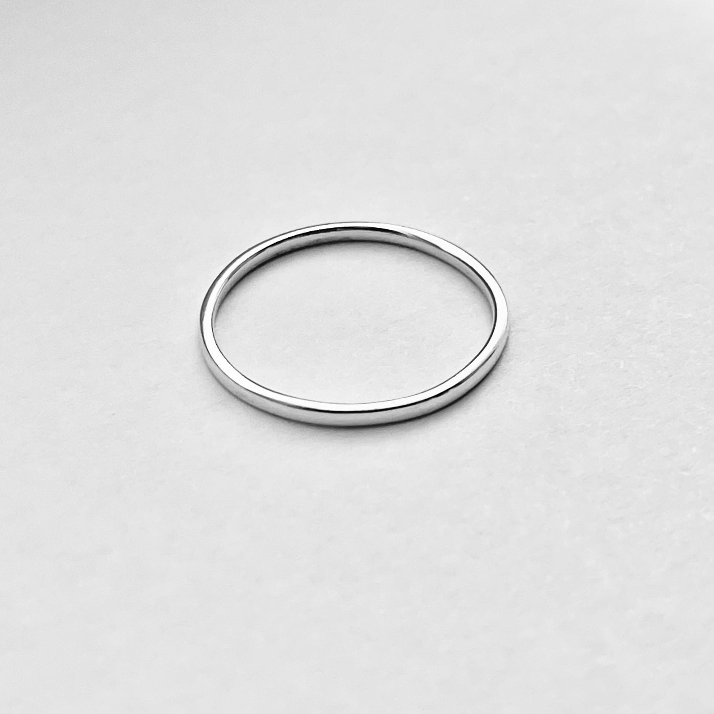 925 Sterling Silver Minimalist Plain 1.5mm Band Ring | Stackable Wedding Silver Bands