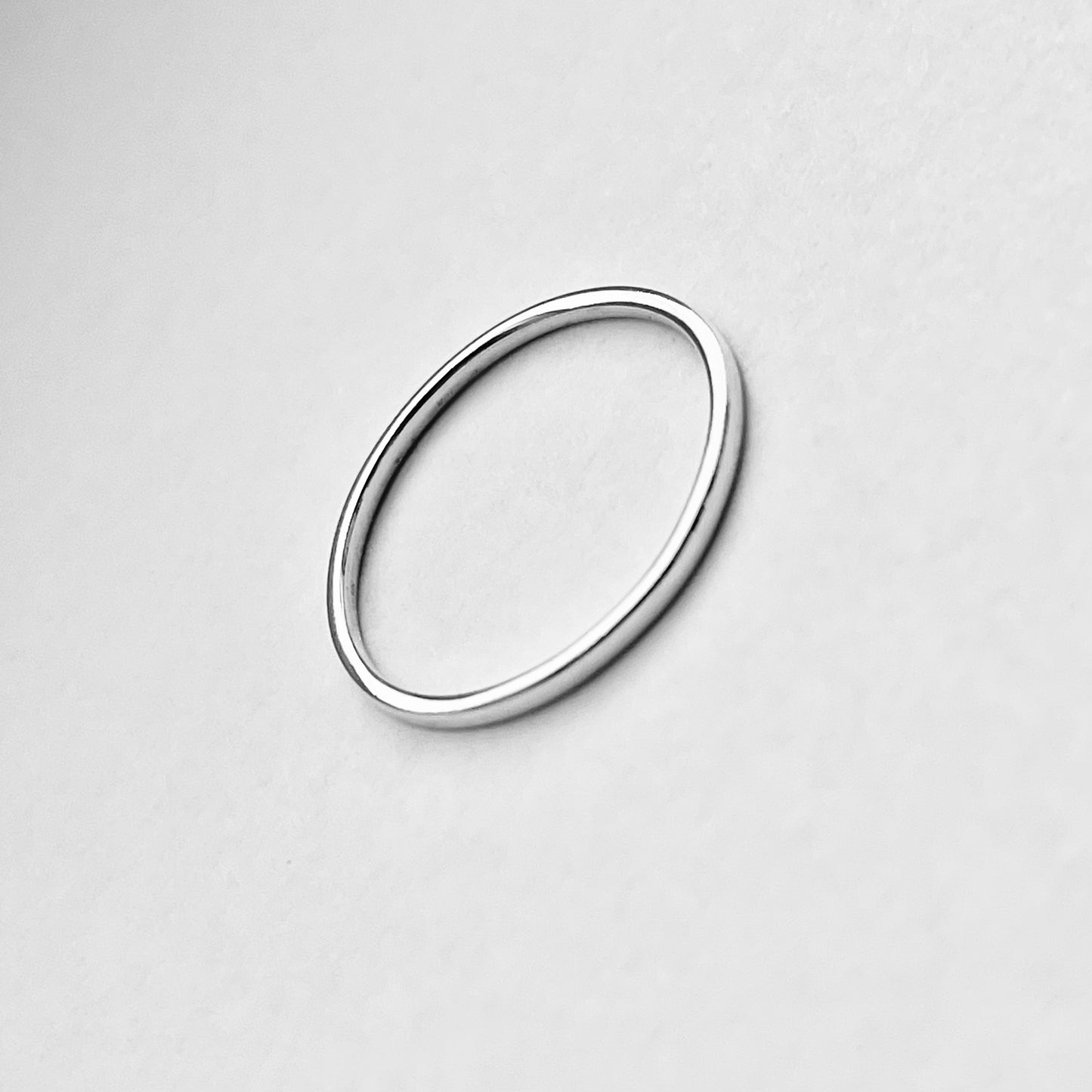 925 Sterling Silver Minimalist Plain 1.5mm Band Ring | Stackable Wedding Silver Bands