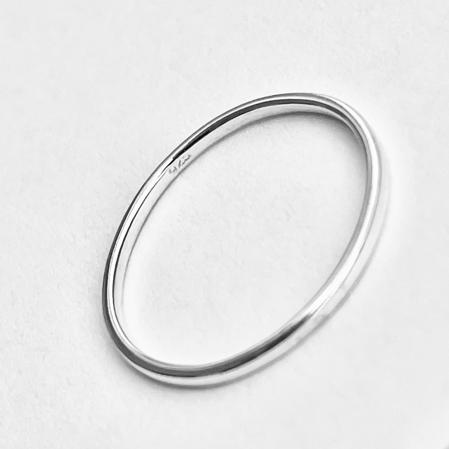 925 Sterling Silver Minimalist Plain 1.5mm Band Ring | Stackable Wedding Silver Bands