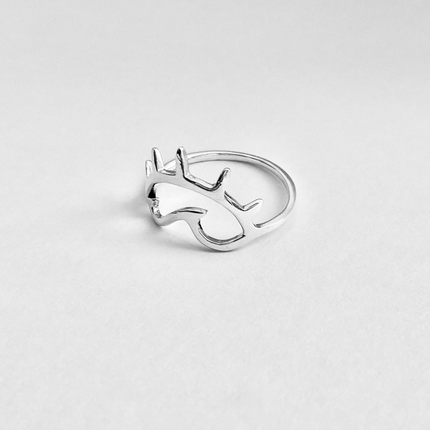 Sterling Silver Delicate Sun and Wave Ring, Beach Sunrise Rings, Ocean Jewelry