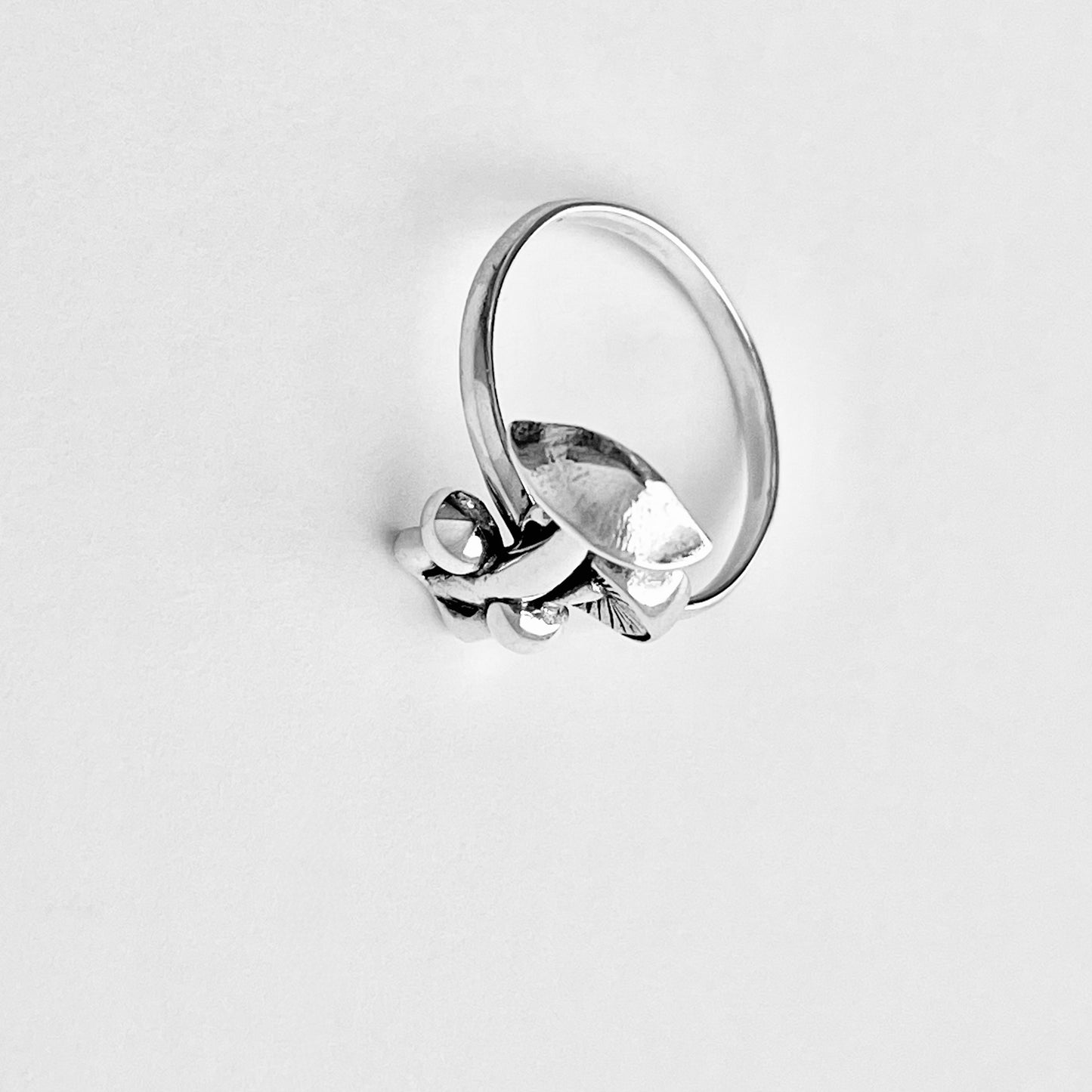 925 Sterling Silver Family of Four Mushroom Ring | Nature Tree of Life Silver Rings