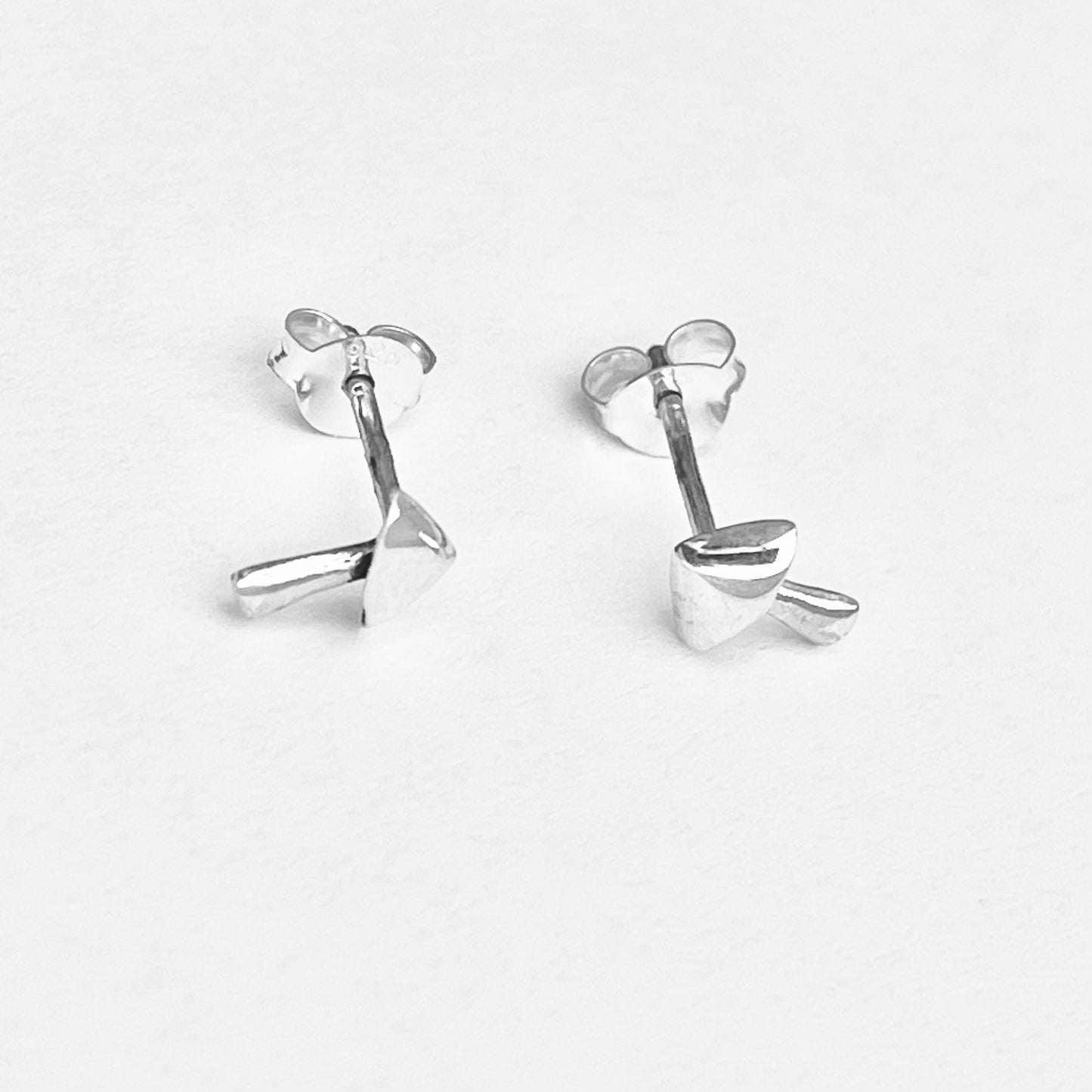 925 Sterling Silver Little Mushroom Stud Earrings | Fungus & Good Luck Silver Earrings