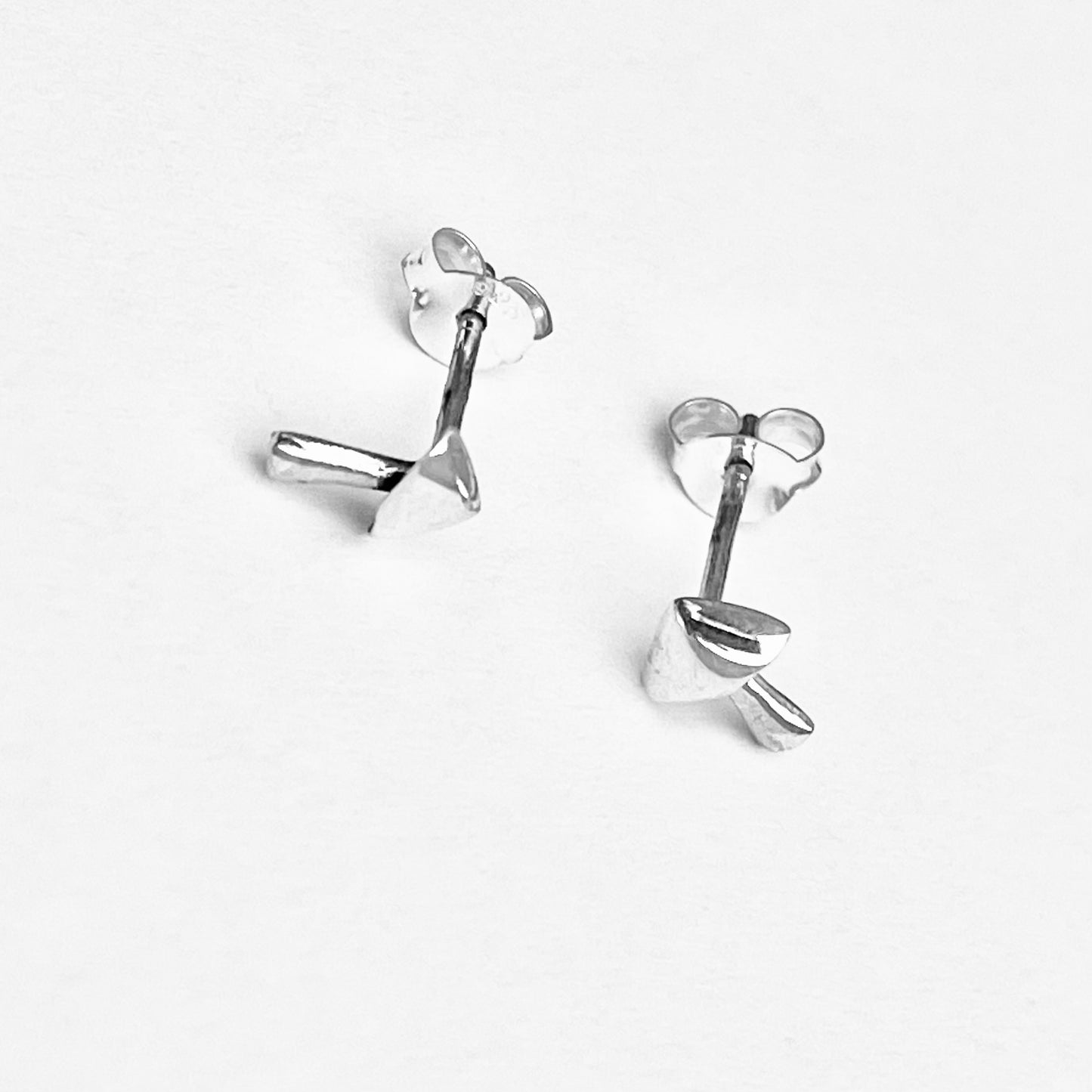 925 Sterling Silver Little Mushroom Stud Earrings | Fungus & Good Luck Silver Earrings
