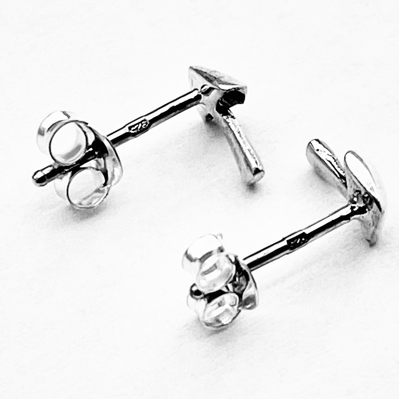 925 Sterling Silver Little Mushroom Stud Earrings | Fungus & Good Luck Silver Earrings