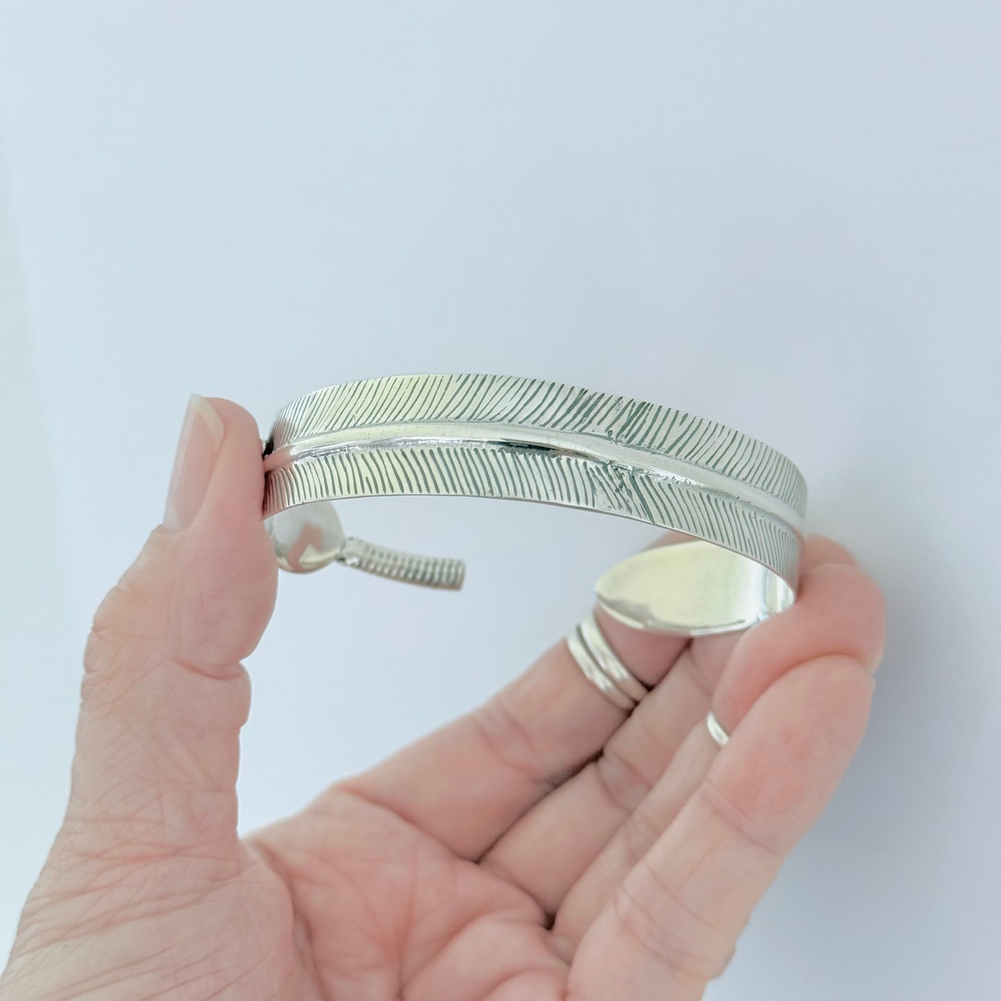 Sterling Silver Statement Feather Bangle, Spirit Bird Bangles, Wing Bracelet