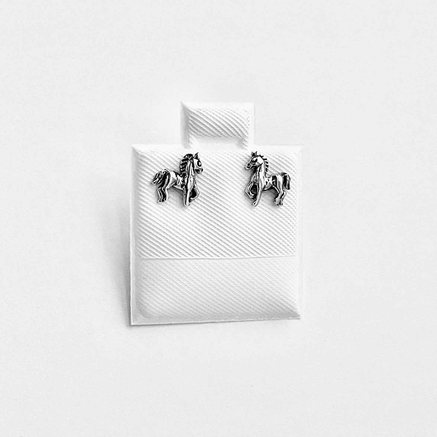925 Sterling Silver Tiny Horse Stud Earrings | Animal & Horse Jewelry